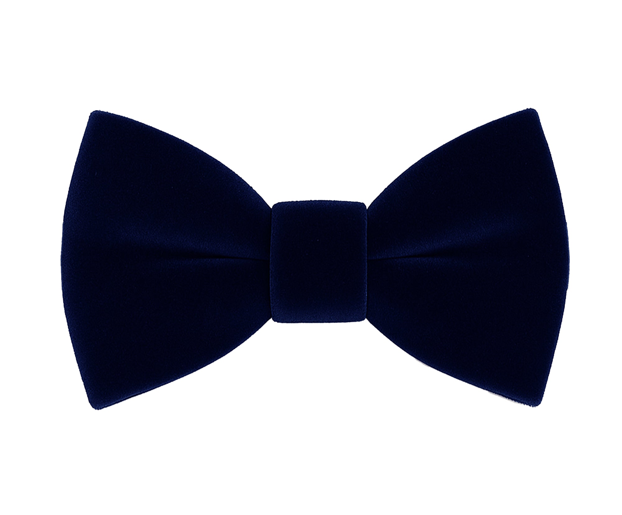 Boys Velvet Dickie Bow Tie & Handkerchief Set - Savoy - Navy Blue
