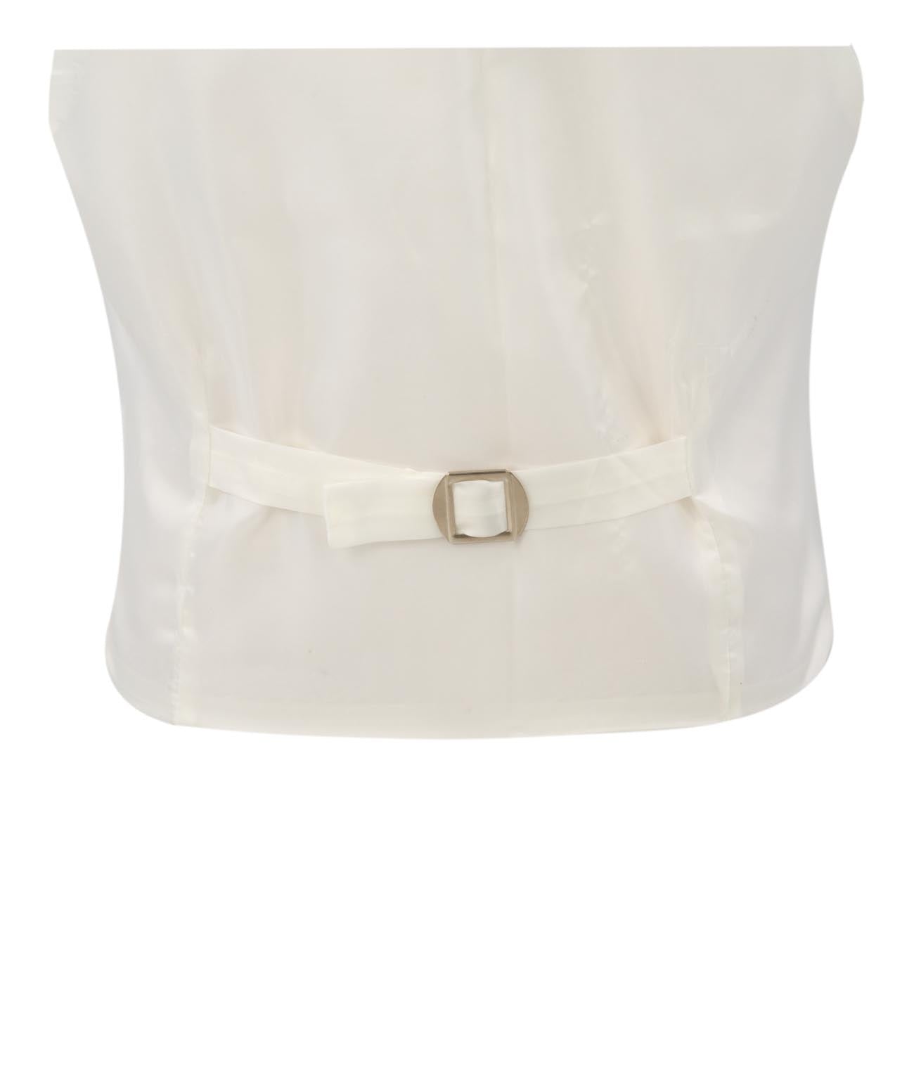 Boys White Suit with White Waistcoat and Cravate Set