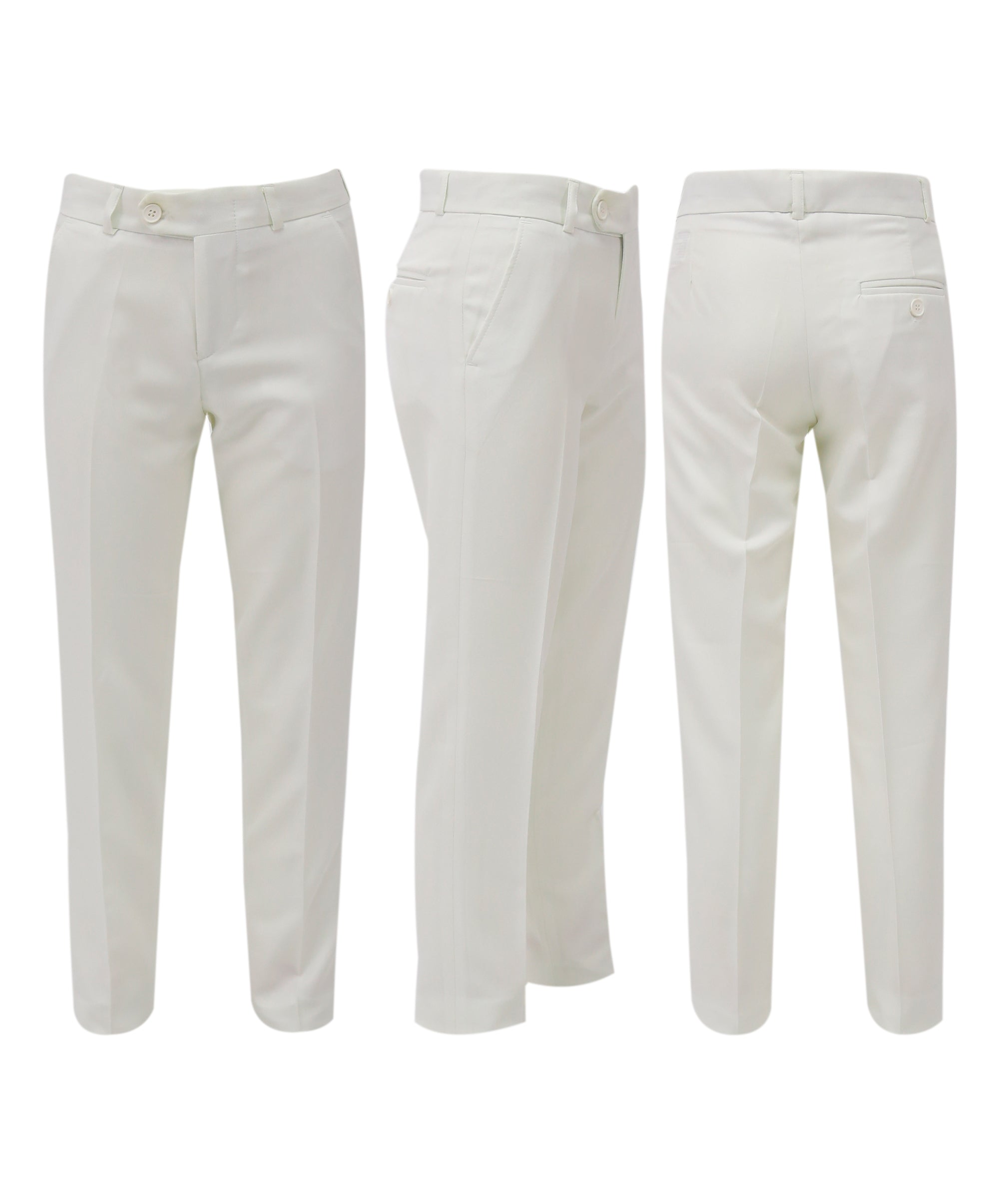 Boys White Suit with White Waistcoat and Cravate Set