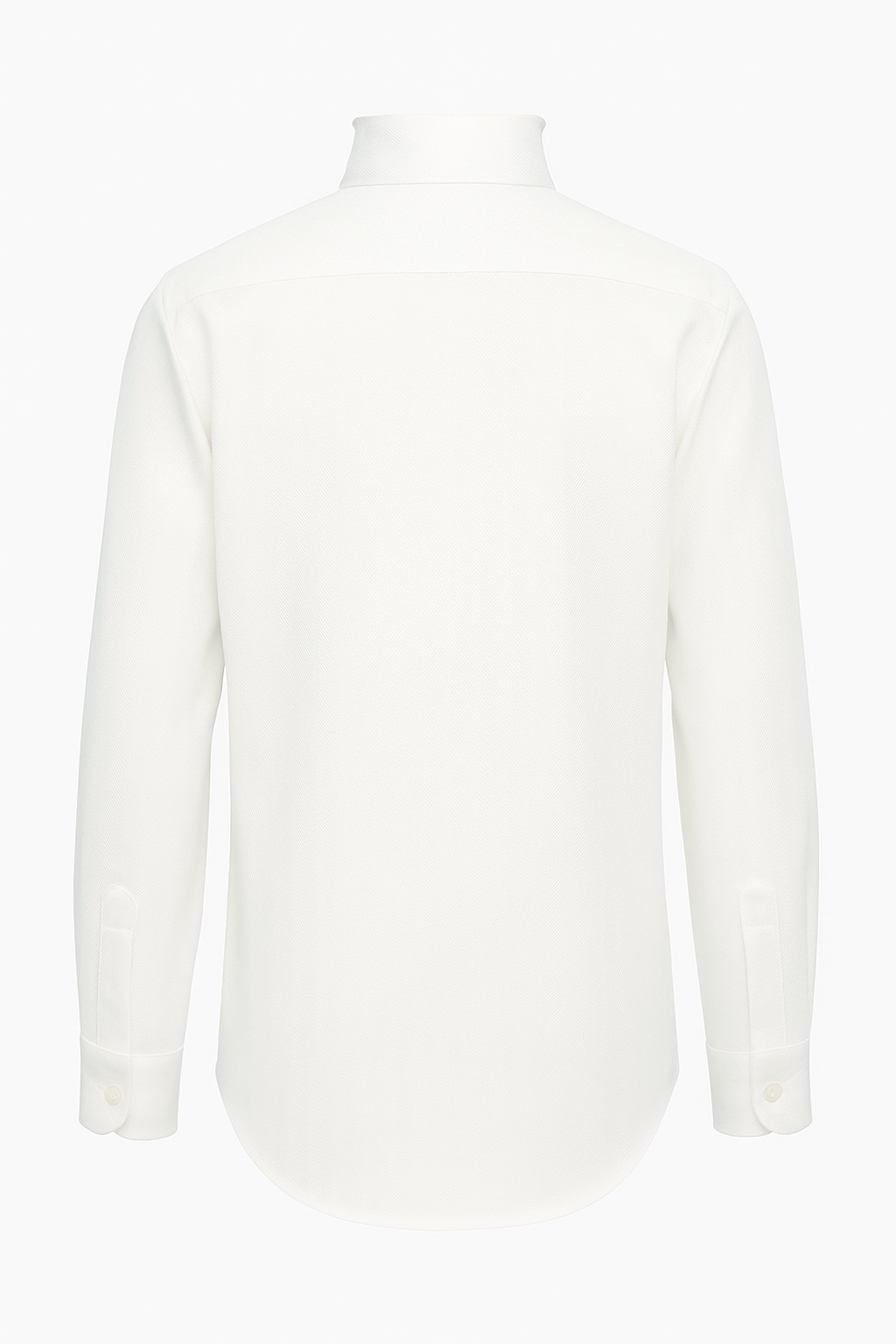 Boys Wing Collar Herringbone Dress Shirt - Harput - Ivory