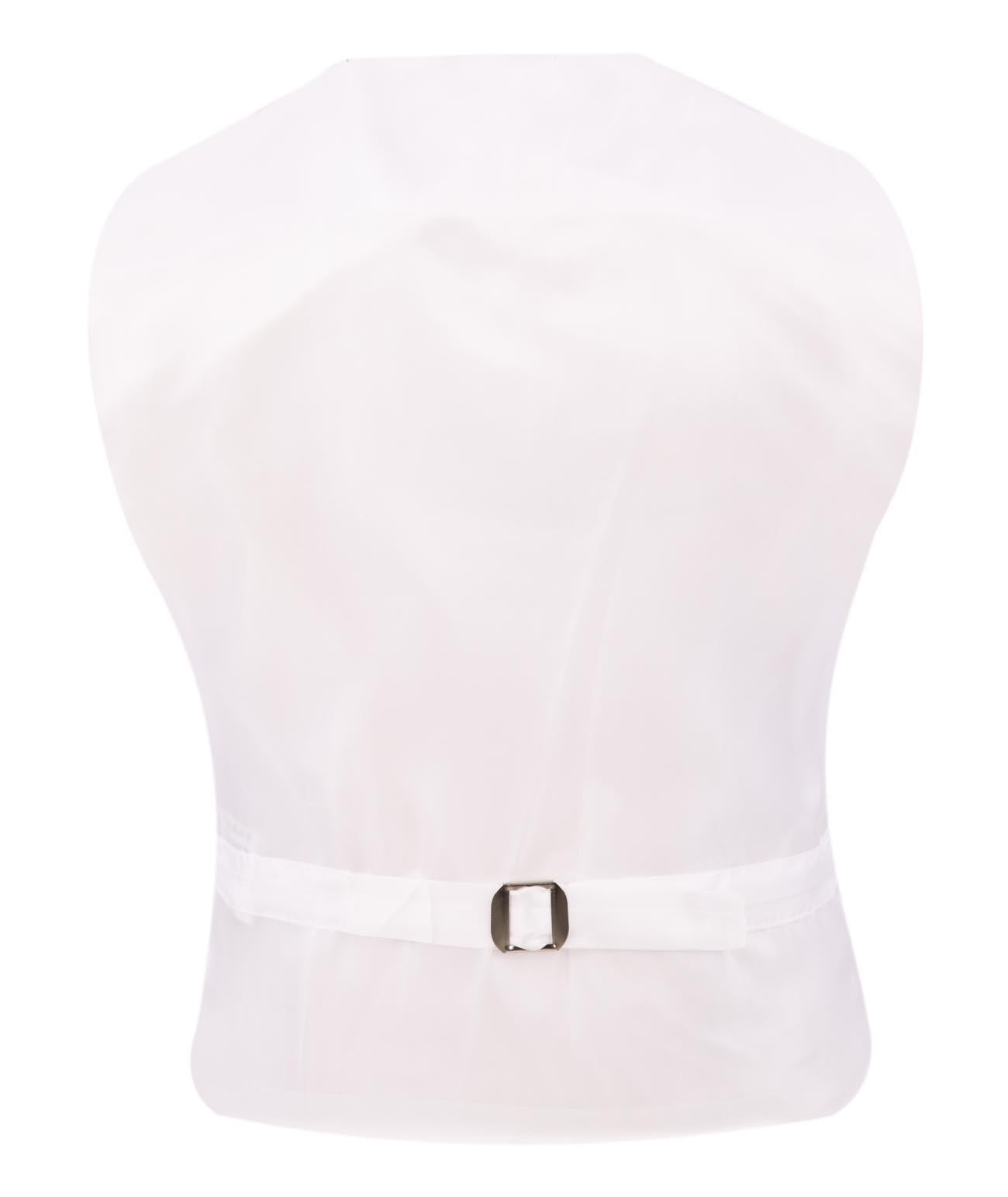 Boys' 3-Piece White Tuxedo Set with Black Details