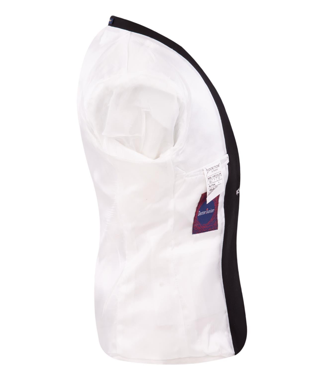Boys' 3-Piece White Tuxedo Set with Black Details