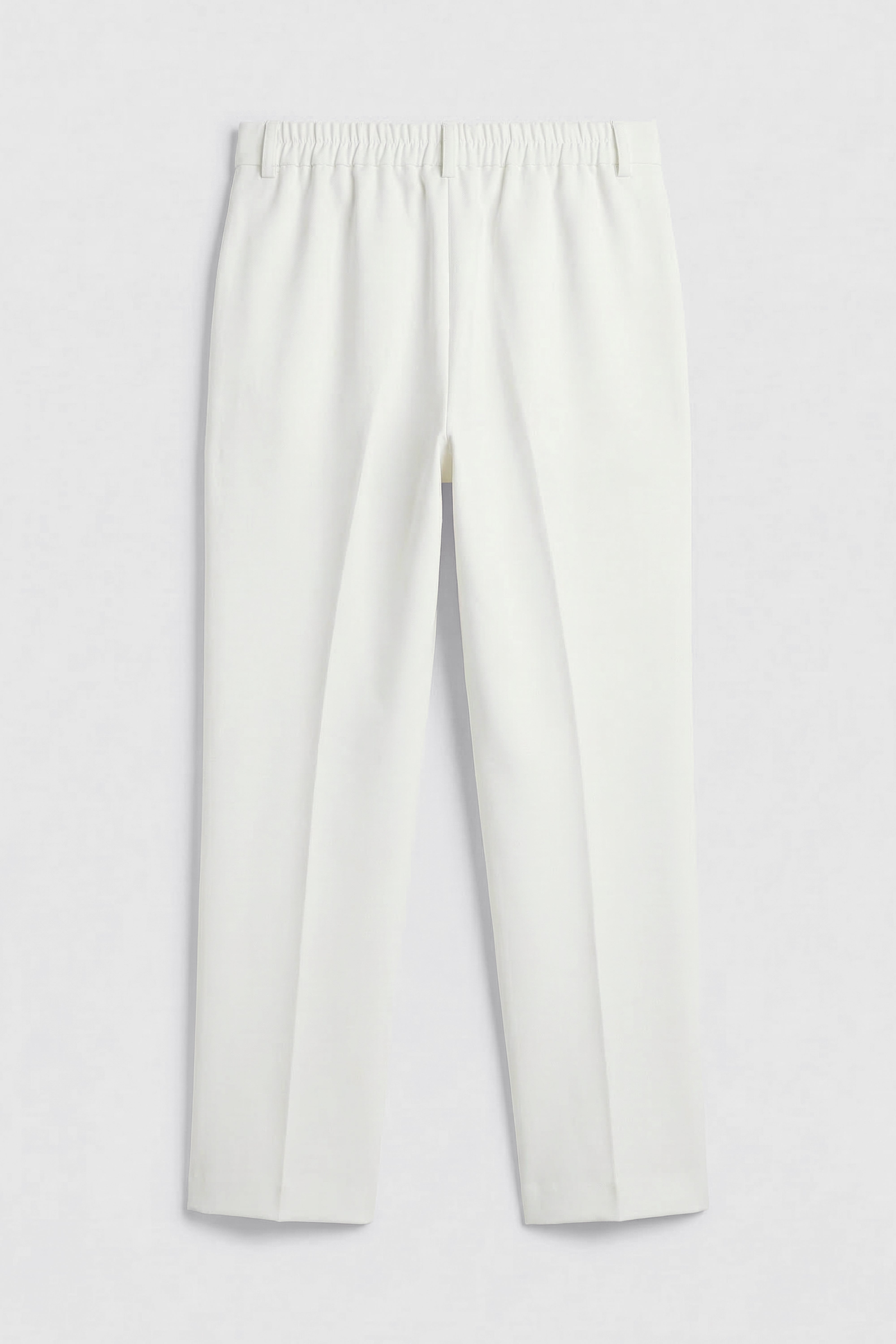 Boys 5 PC Ivory Suit Set, with Double-breasted Vest - Ivory Trousers Back Picture