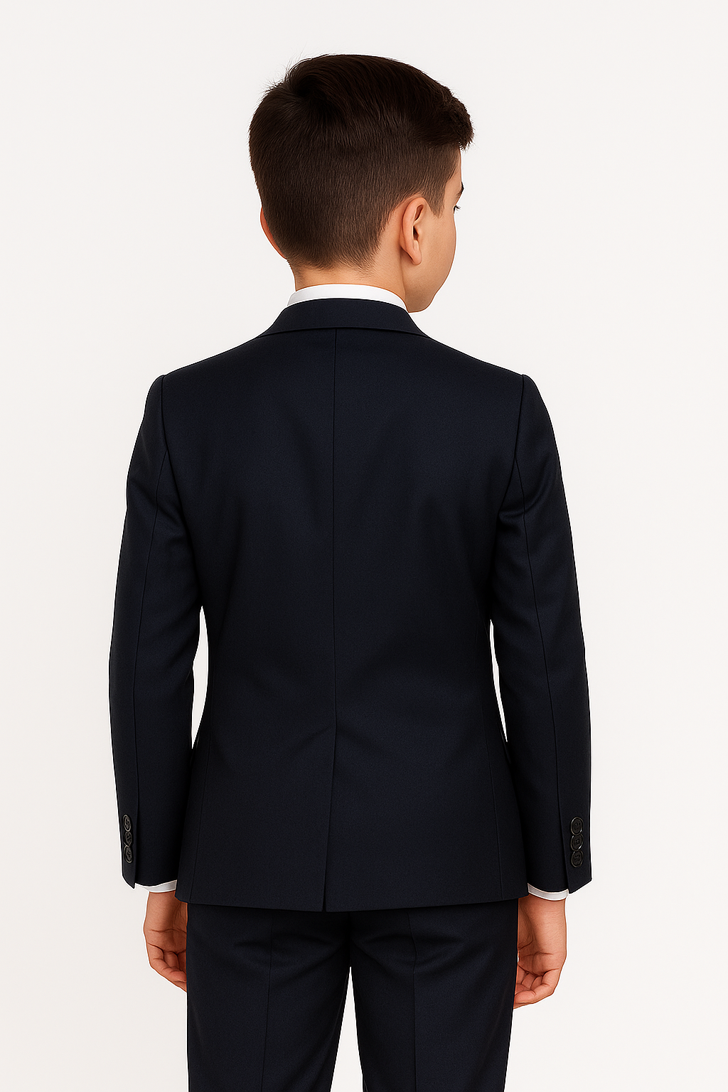 Boys 5 PC Navy Dinner Suit - Gold