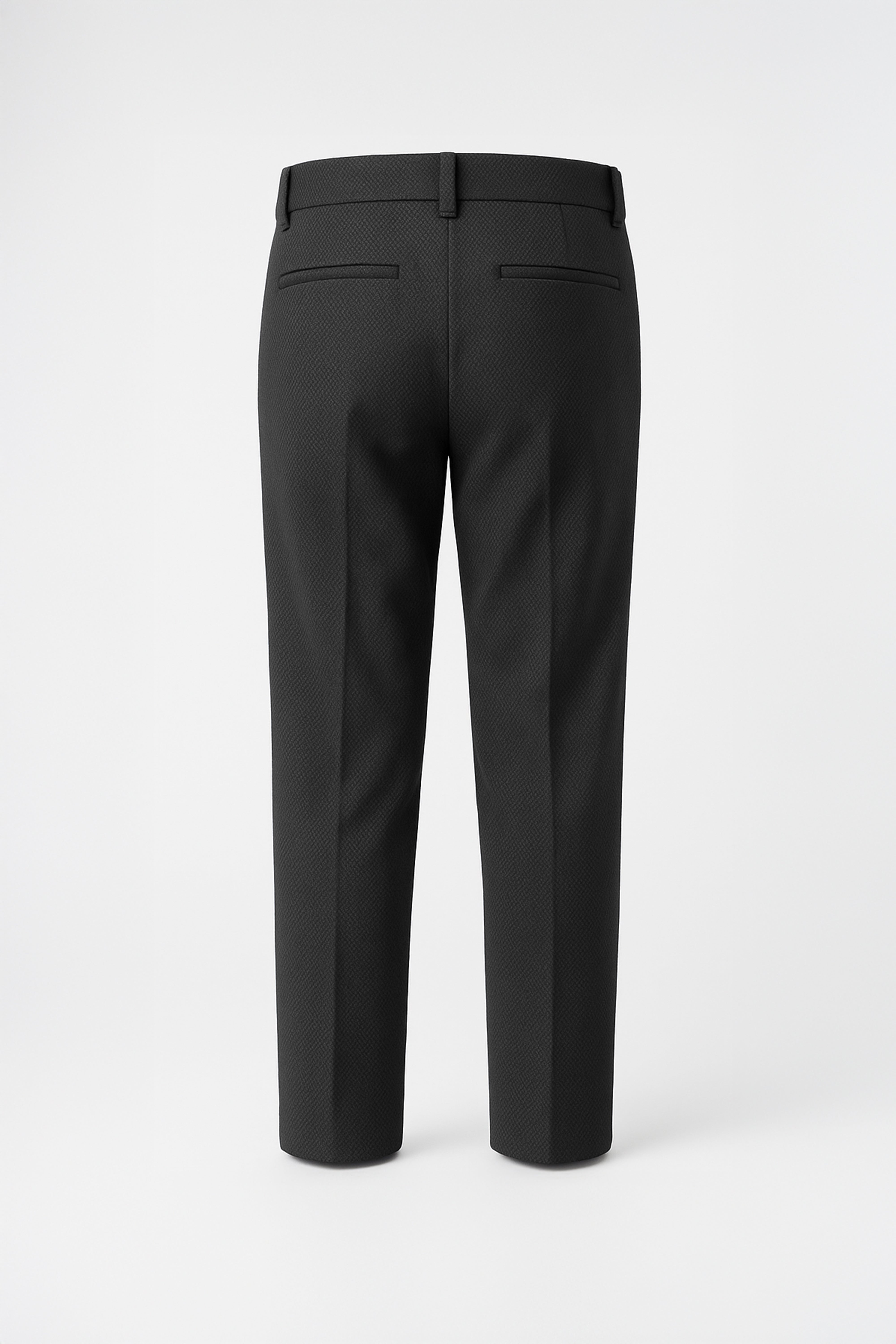 Boys’ 7-Piece Self-Patterned Formal Suit Set - Planet - Black - Trousers Back Picture