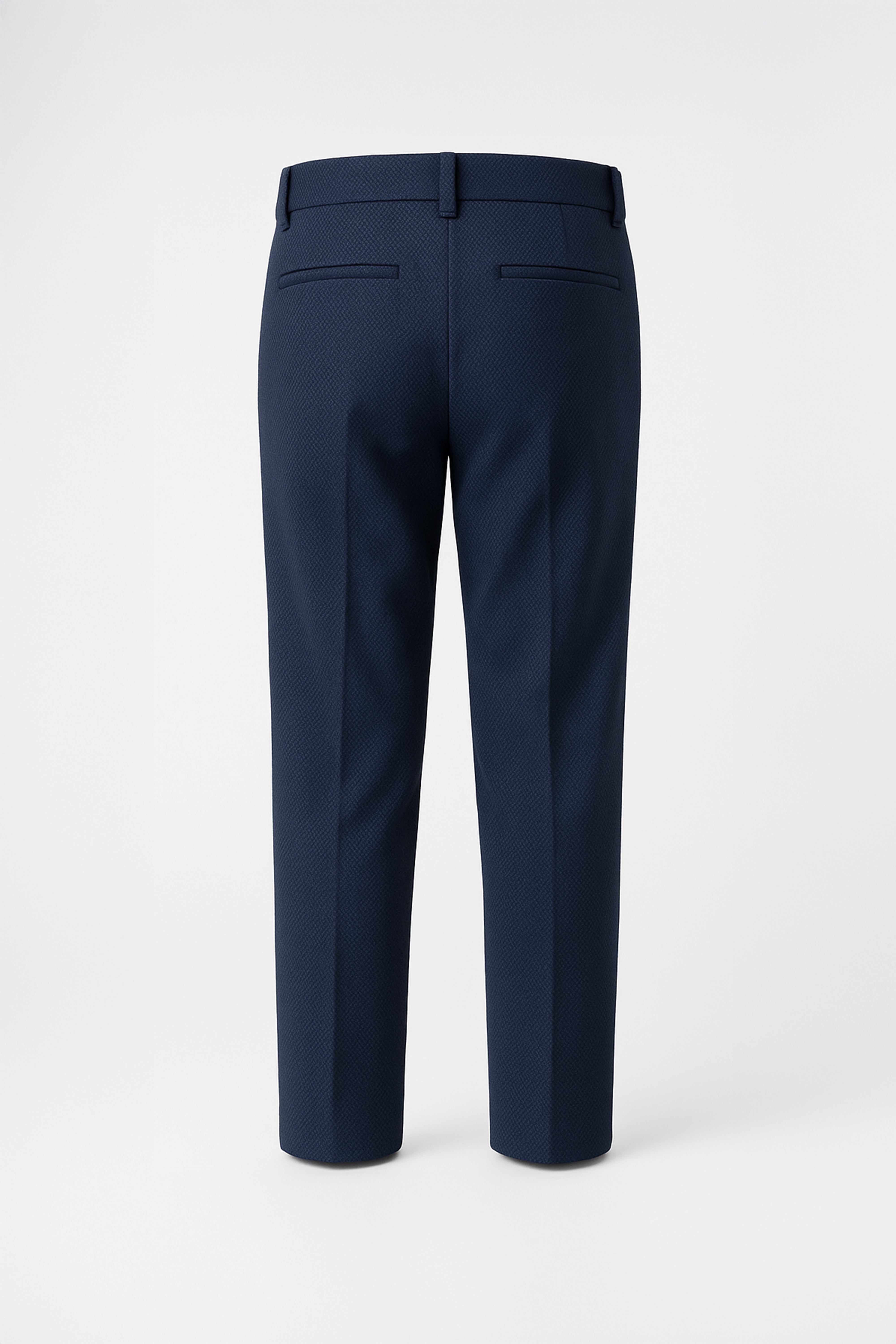 Boys’ 7-Piece Self-Patterned Formal Suit Set - Planet - Navy Trousers Back Picture