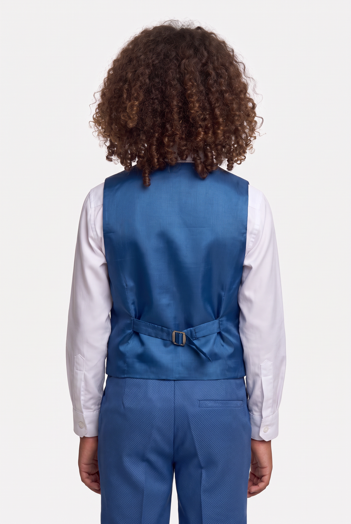 Boys’ 7-Piece Self-Patterned Formal Suit Set - Planet - Indigo Blue