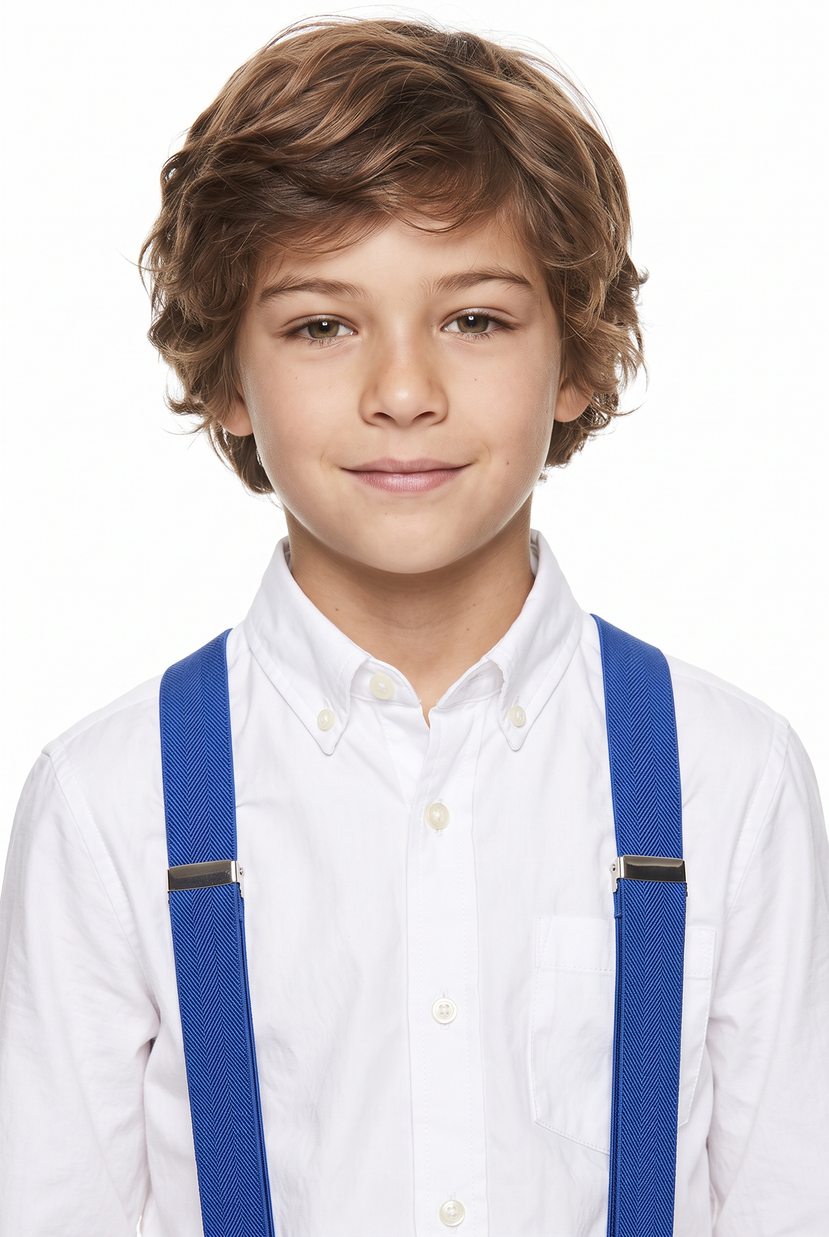 Boys Adjustable Y-Shape Suspenders - Royal Blue