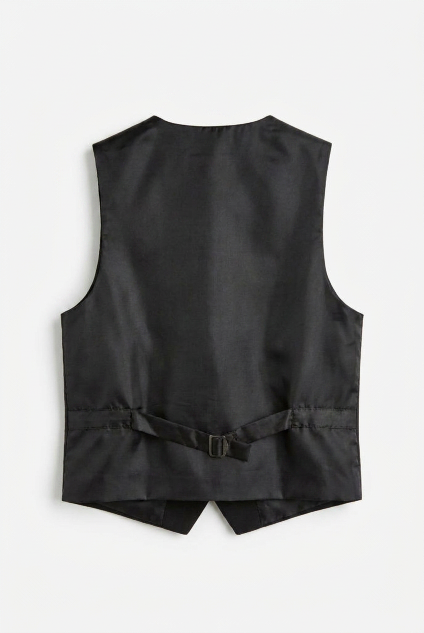 Boys' Black Tuxedo Suit with Cufflink Shirt
