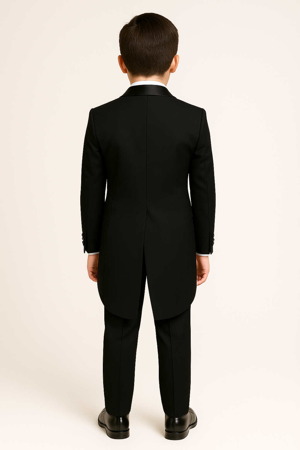 Boys Black Morning Tailcoat Suit Set - Black