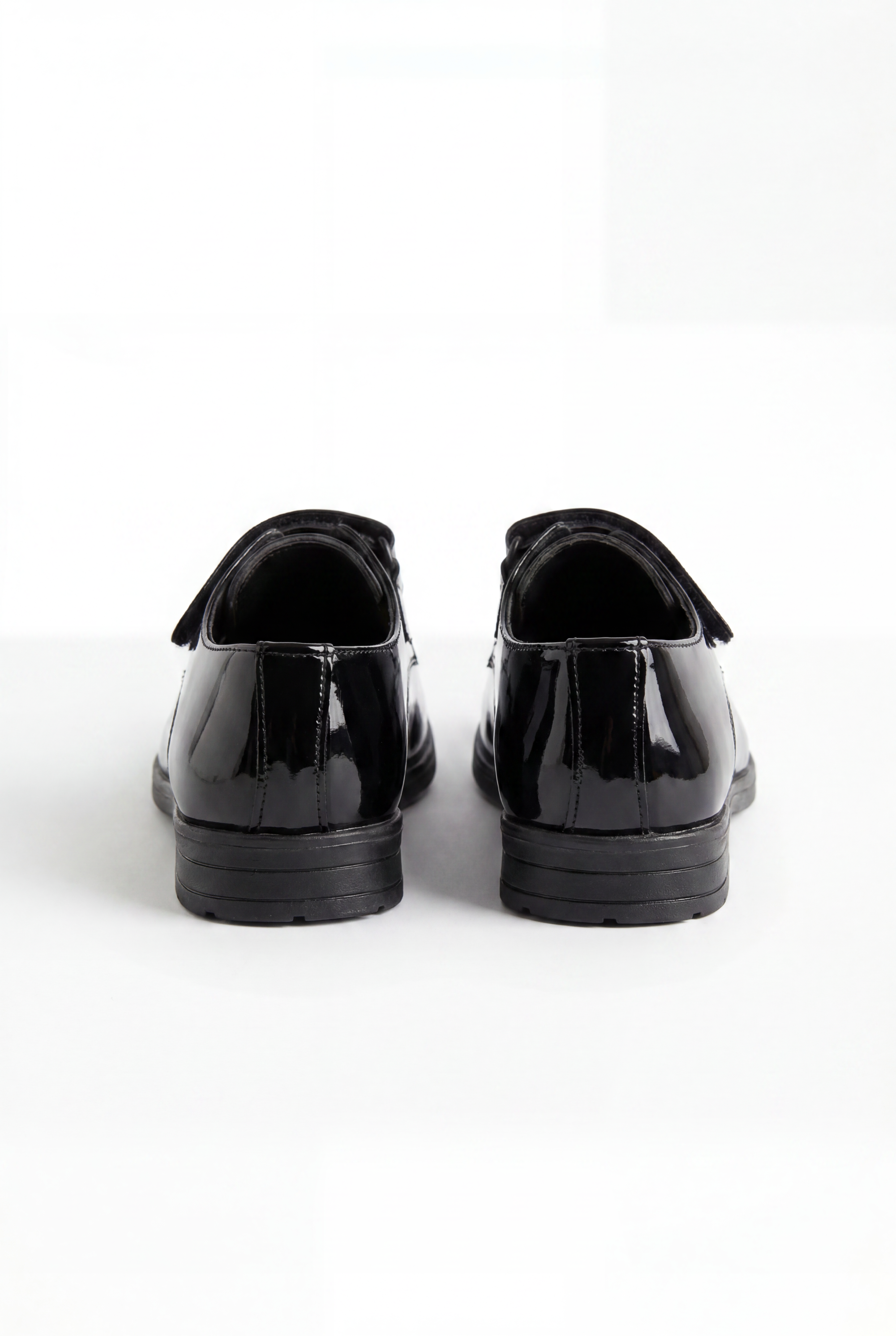 Boys Black Velcro Patent Dress shoes - MARCO - Black