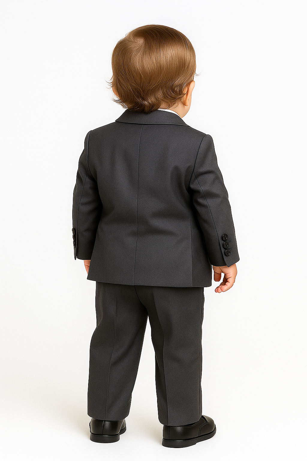 Boys Charcoal Grey Suit - SAMUEL - Charcoal Grey