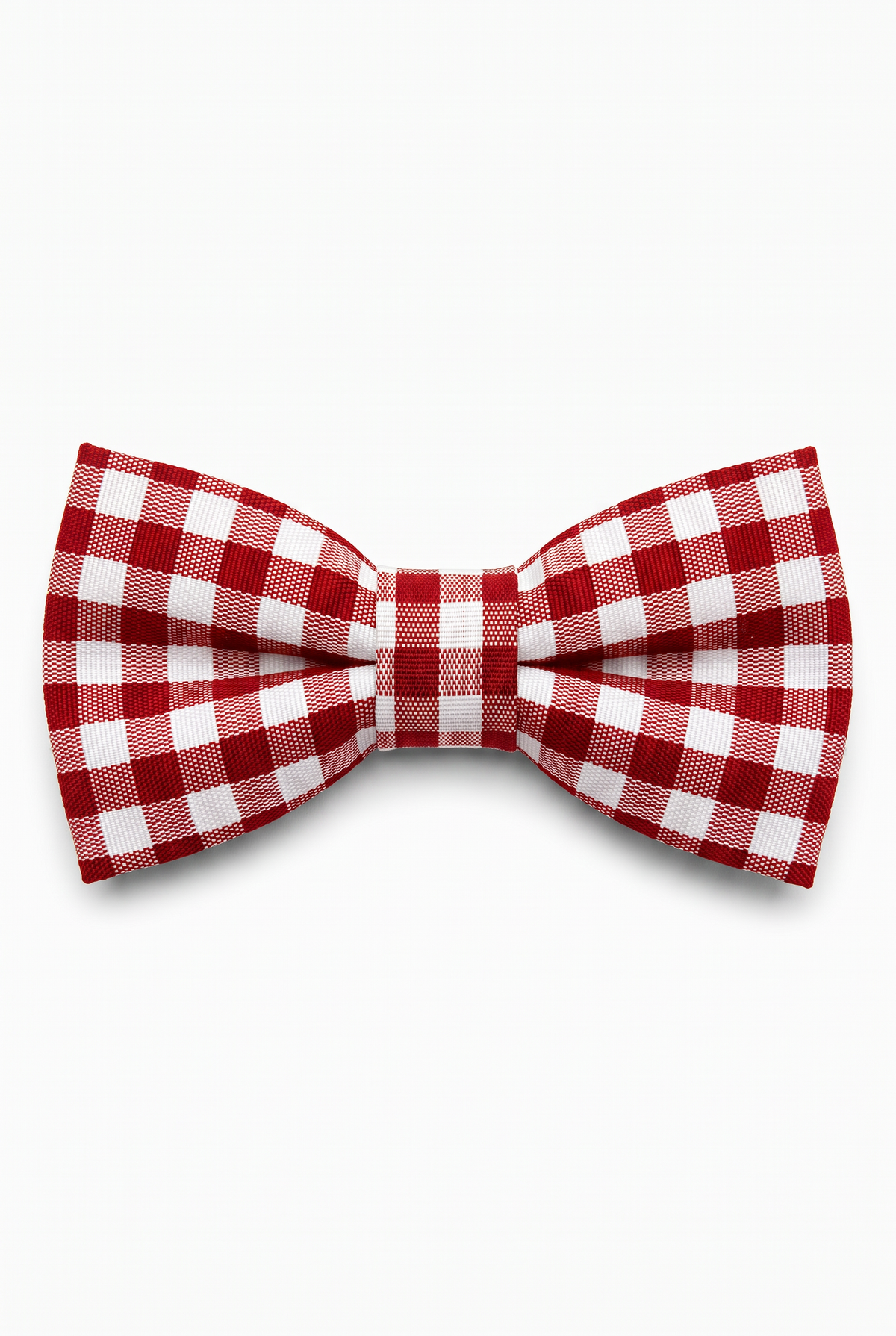 Boys' Checkered Bow Tie - BWC - Red and White