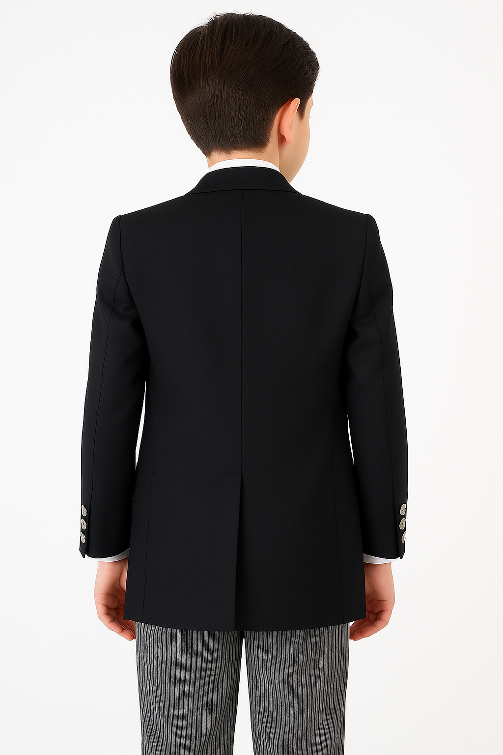 Boys Complete Tail Morning Suit - Black - Ivory