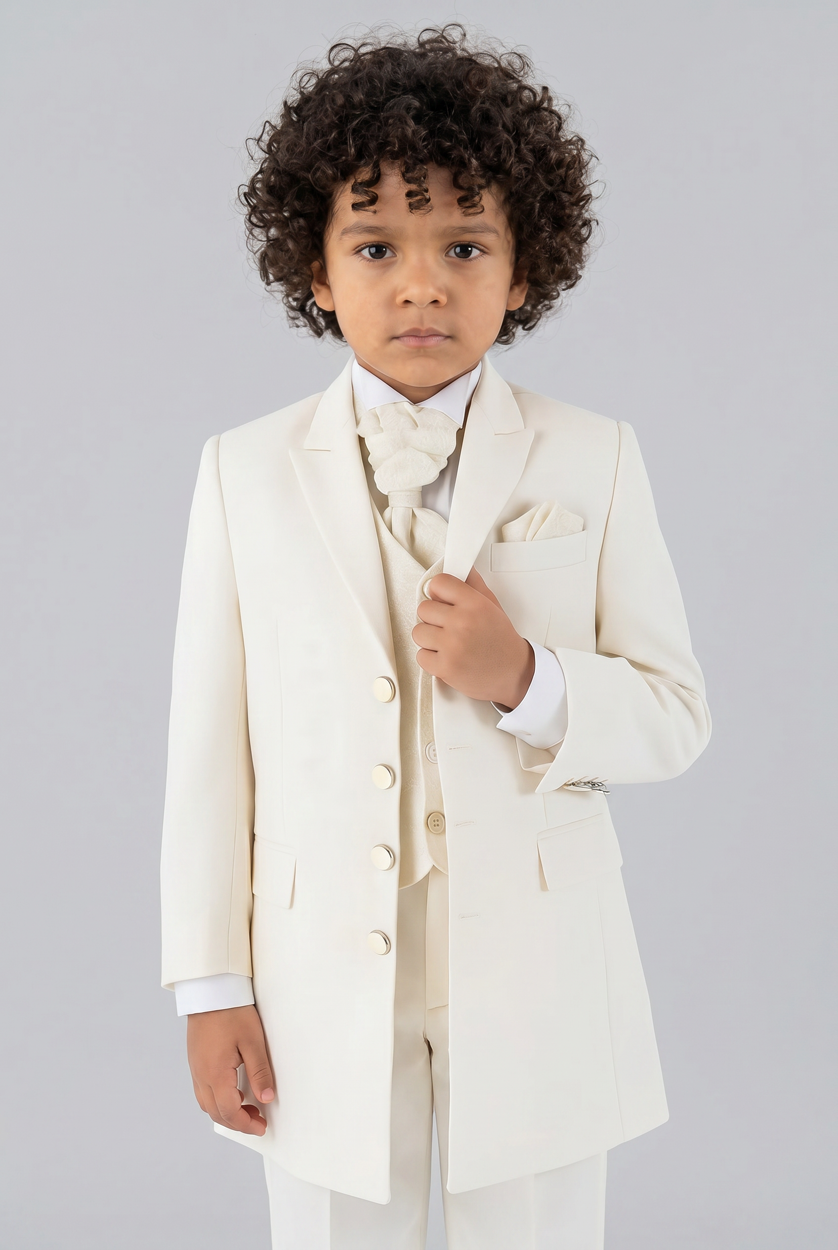 Boys Complete Tail Morning Suit - Cream - Ivory