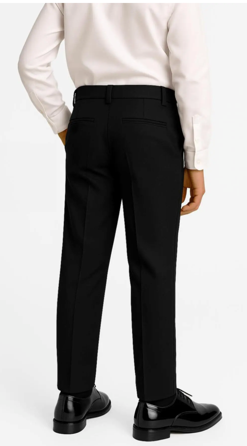 Boys Double Breasted 2-Piece Suit Set - Black