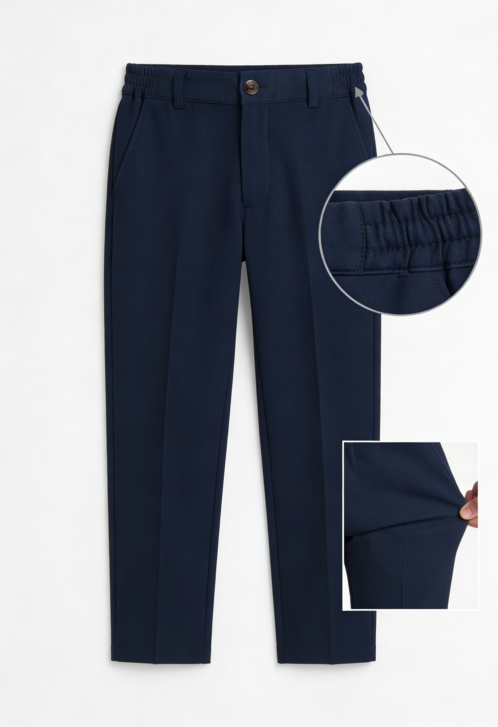 Boys Double Breasted 2-Piece Suit Set - Navy