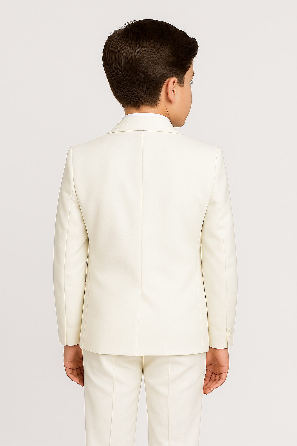 Boys Formal Communion Slim Fit Suit - Ivory