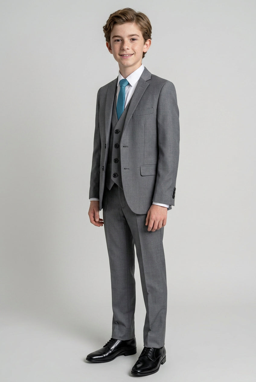 Boys Formal Suit Set - Grey