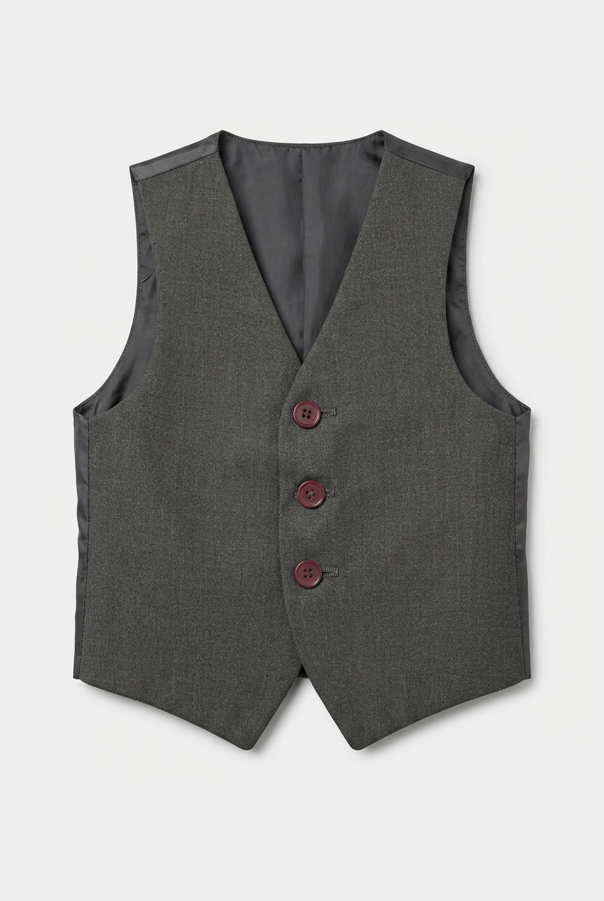 Boys' Grey Formal Suit Three-Piece