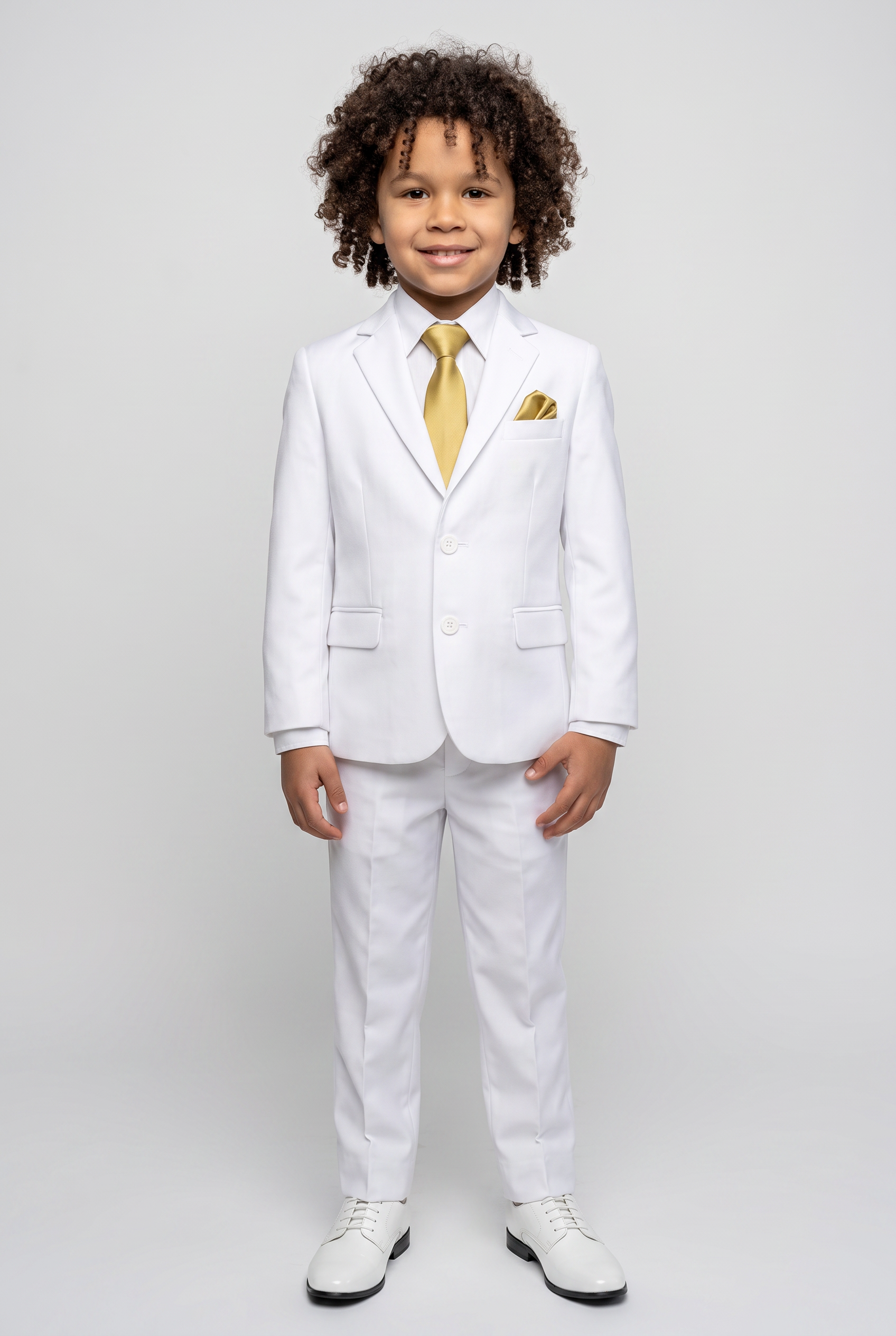 Boys Linen White Communion Suit - RIO - White