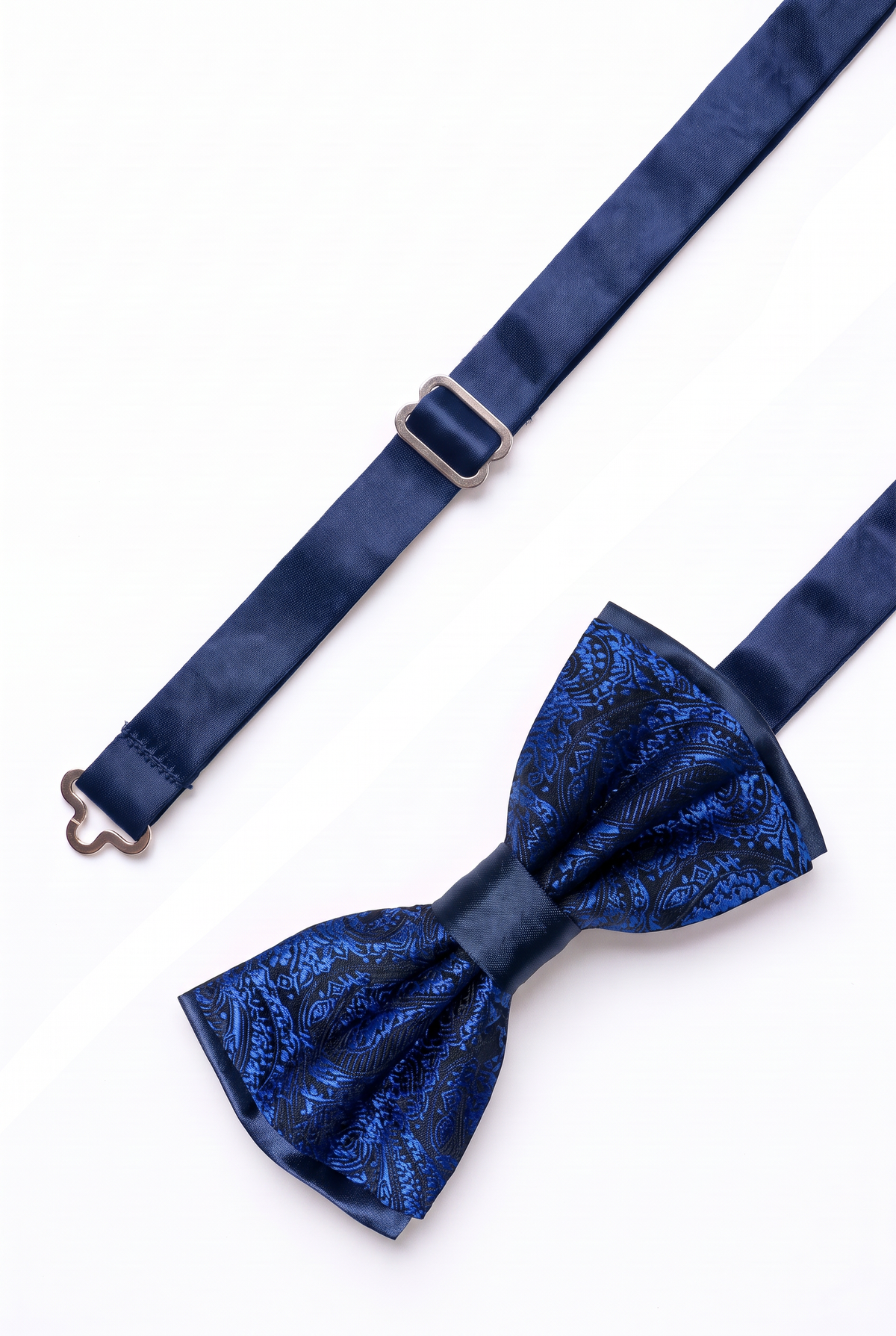 Boys & Men's Paisley Bow Tie - Navy