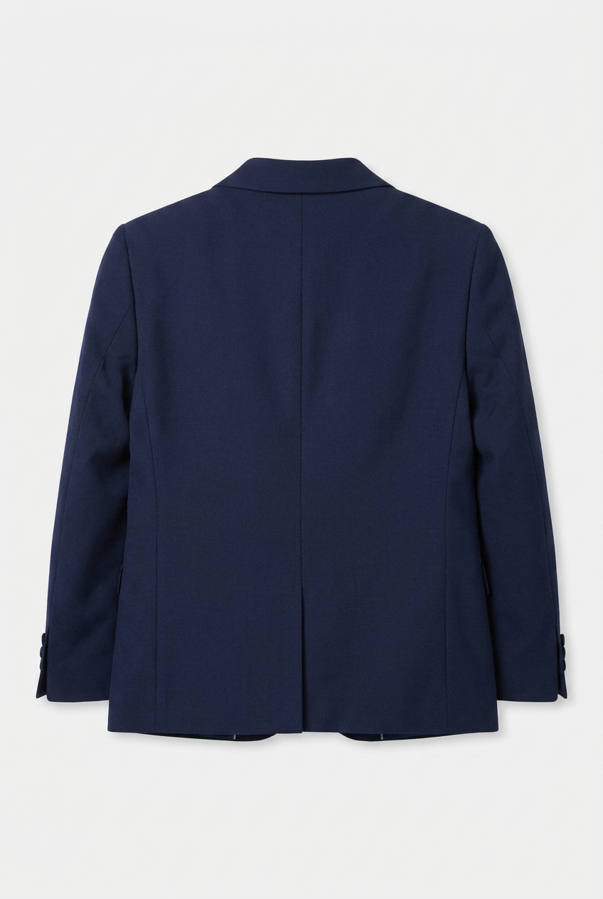 Boys' Navy Tuxedo Suit with Cufflink Shirt