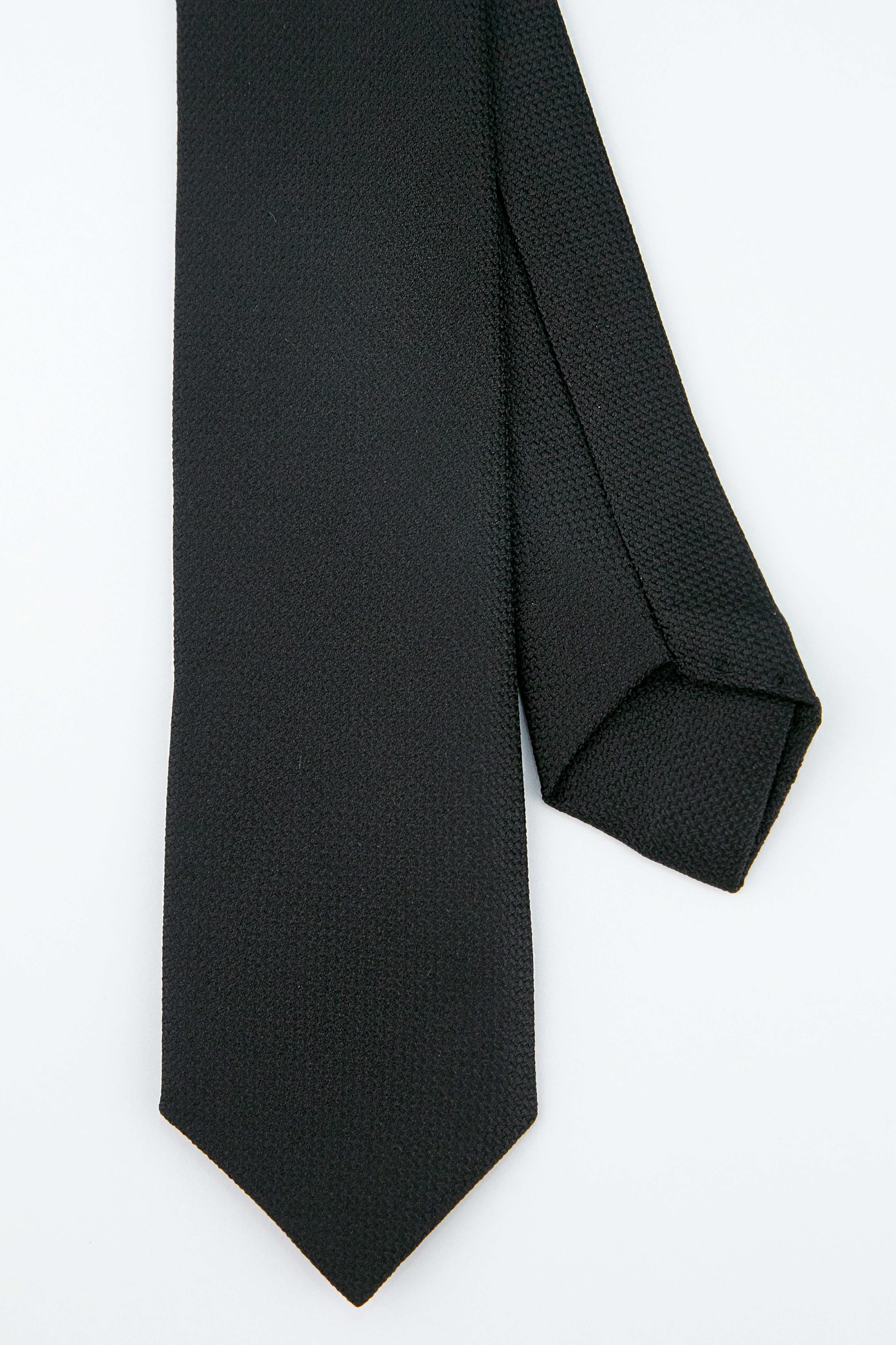 Boys' Oxford Weave Slim Tie Formal Neckwear - Black