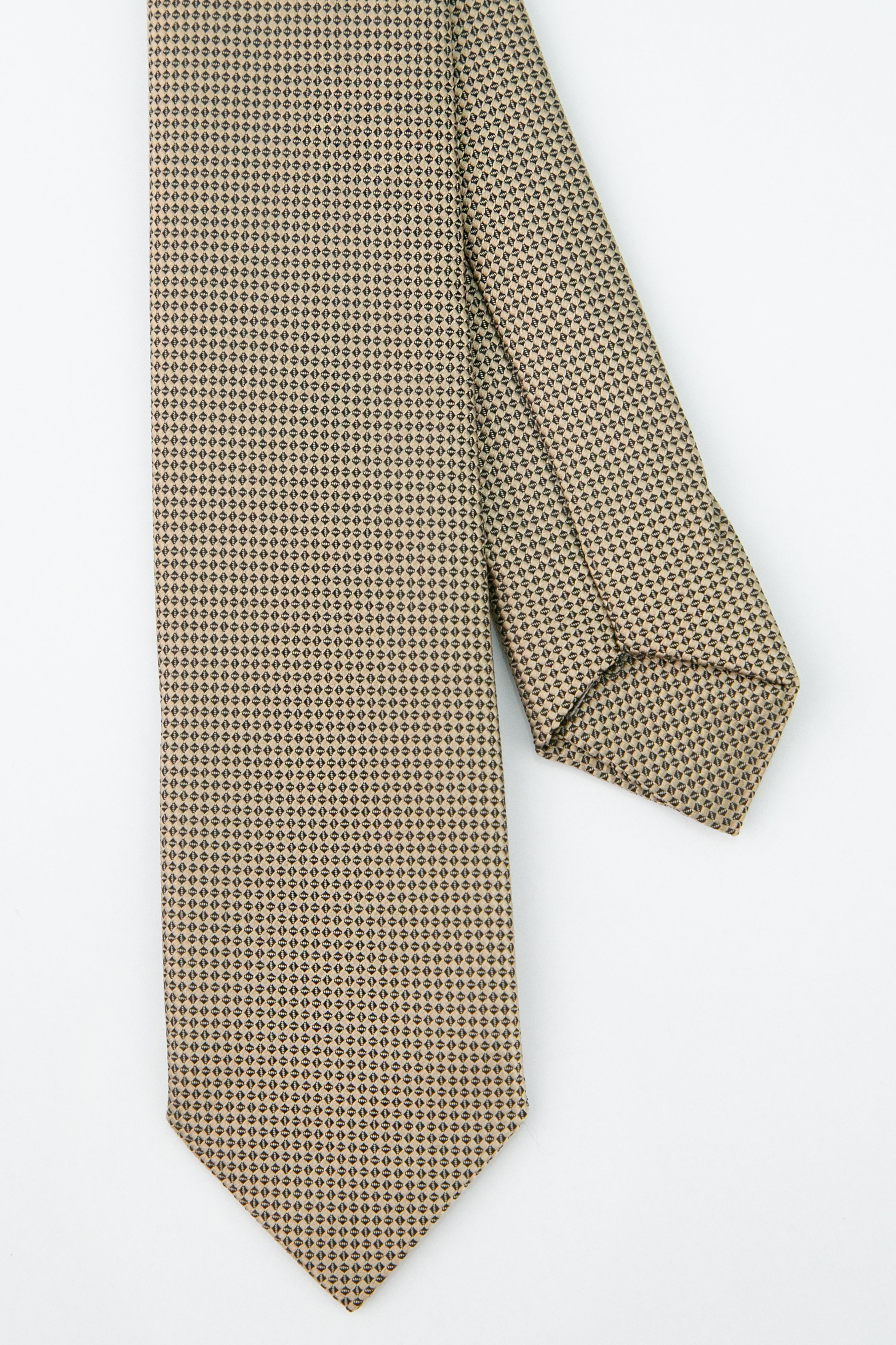 Boys' Oxford Weave Slim Tie Formal Neckwear - Latte Brown