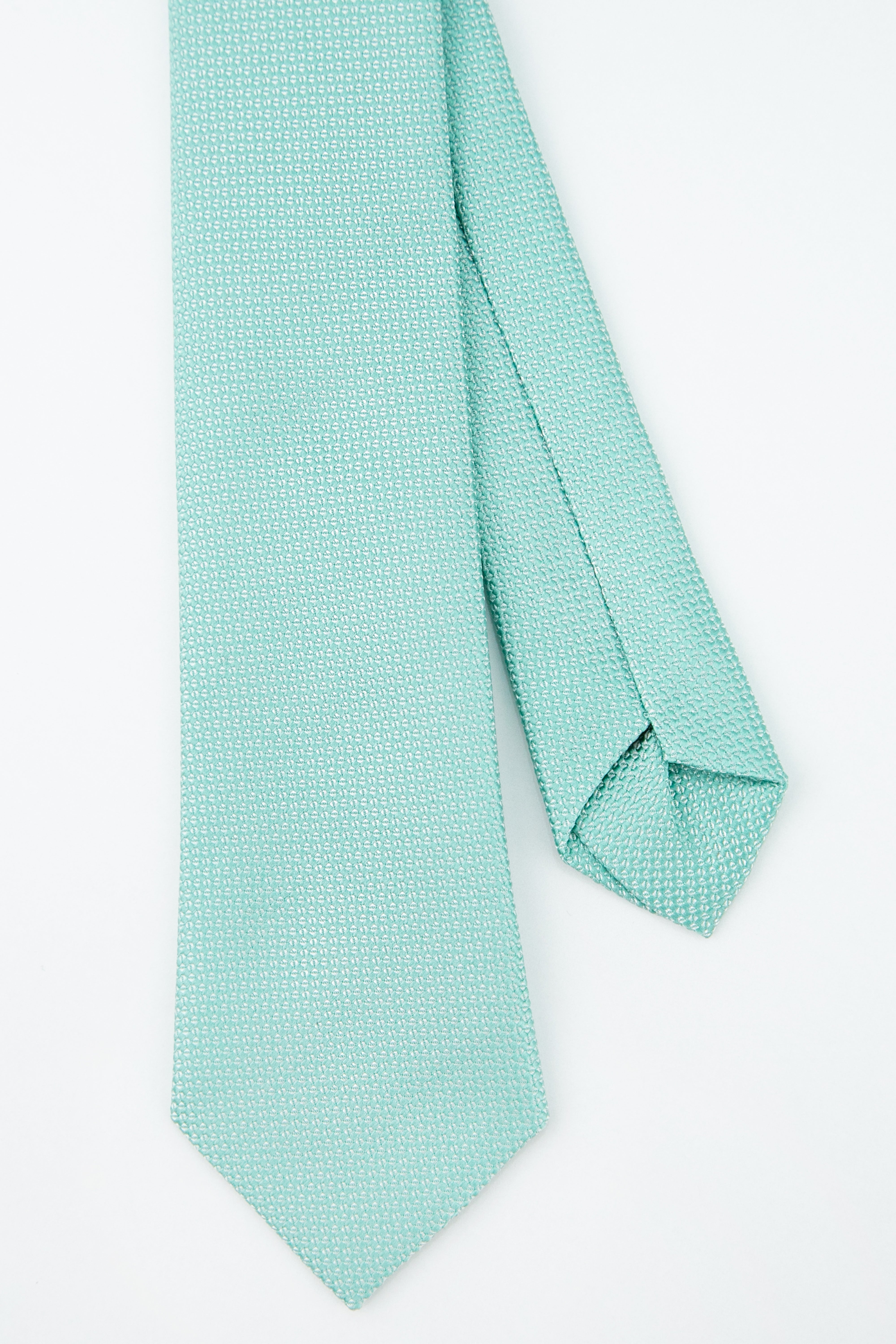 Boys' Oxford Weave Slim Tie Formal Neckwear  - Mint Blue