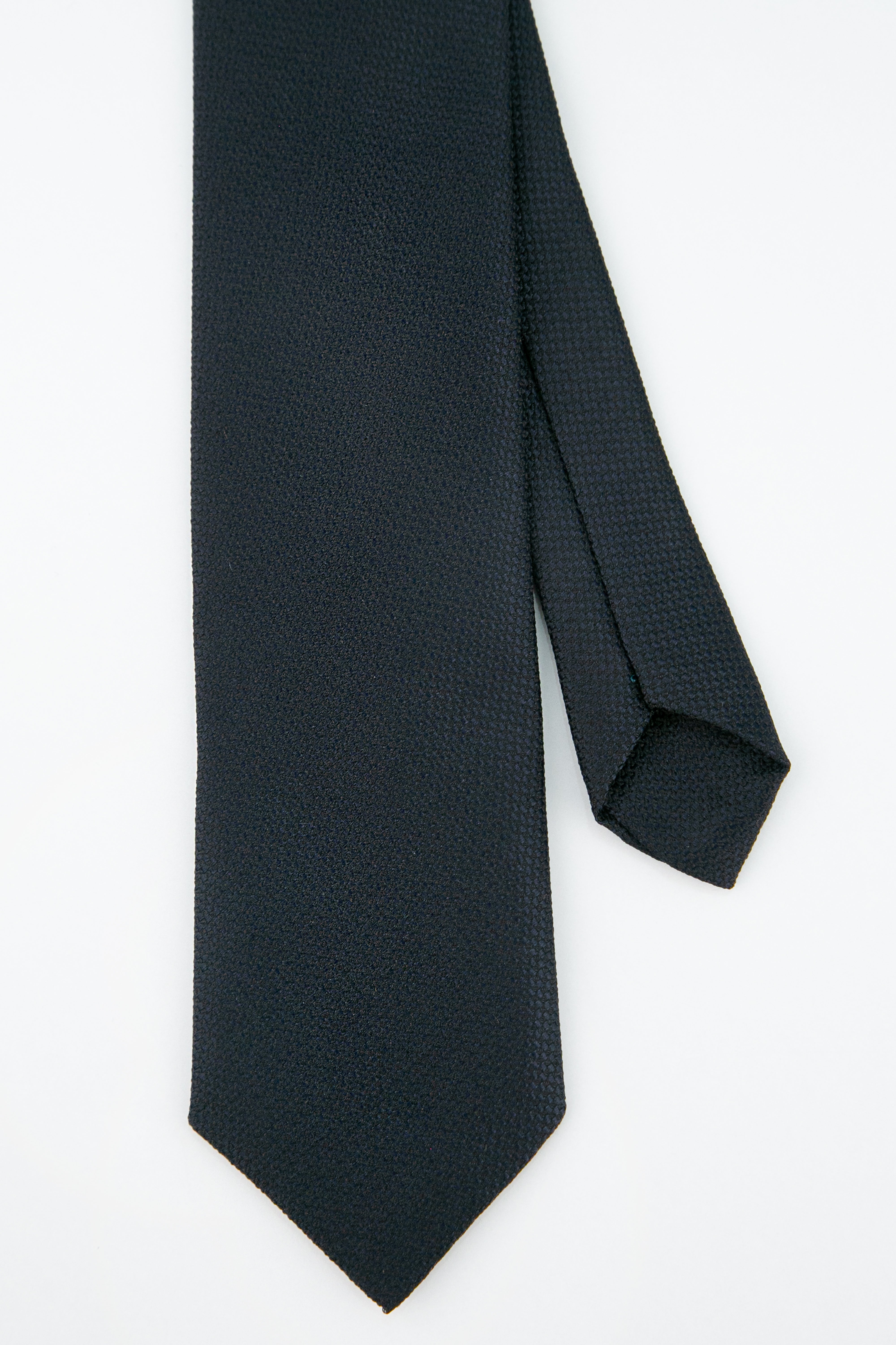 Boys' Oxford Weave Slim Tie Formal Neckwear - Navy Blue