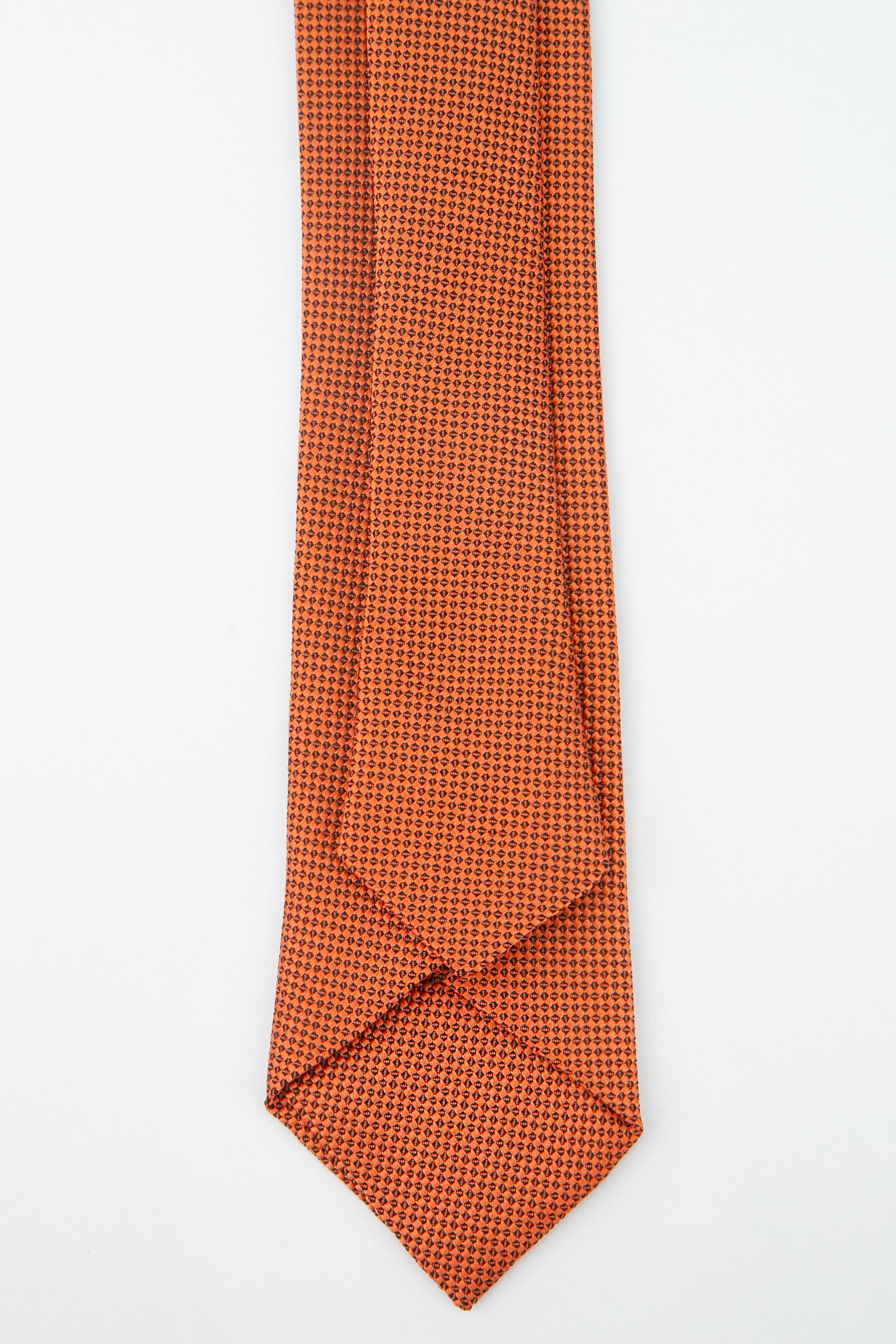 Boys' Oxford Weave Slim Tie Formal Neckwear - Orange
