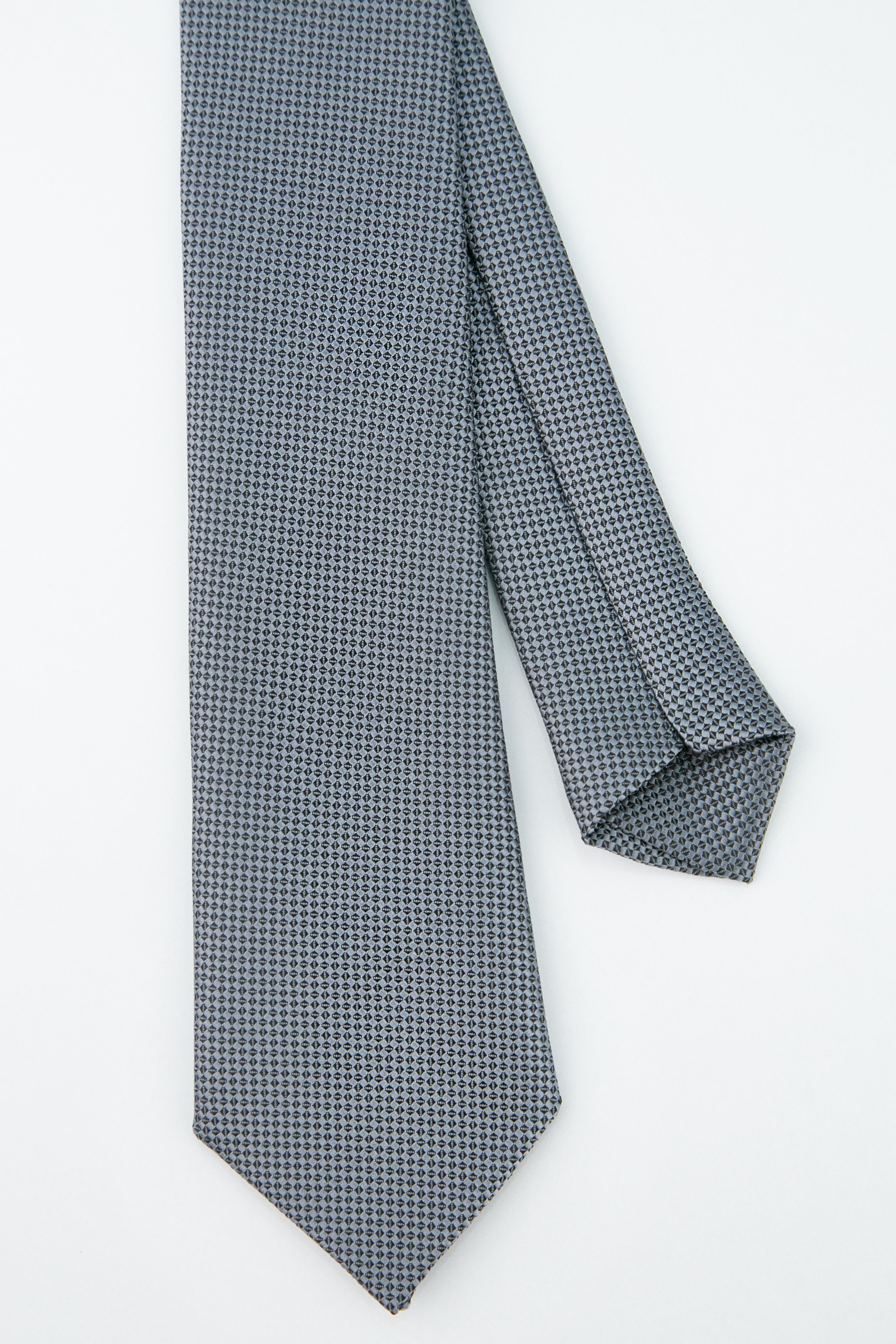Boys' Oxford Weave Slim Tie Formal Neckwear - Slate Blue