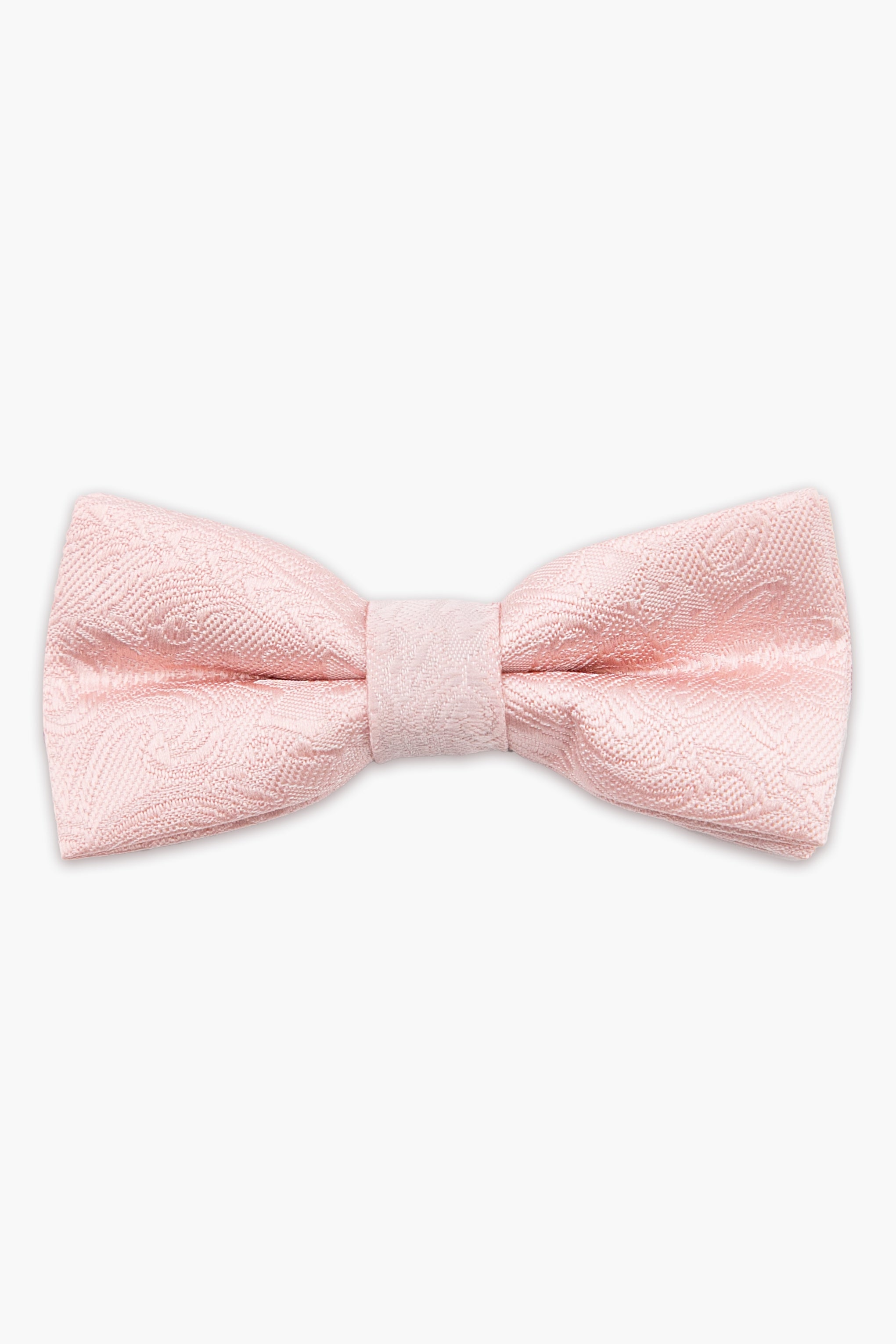 Boys’ Pastel Paisley Pre-Tied Dickie Bow Tie - Blush Pink