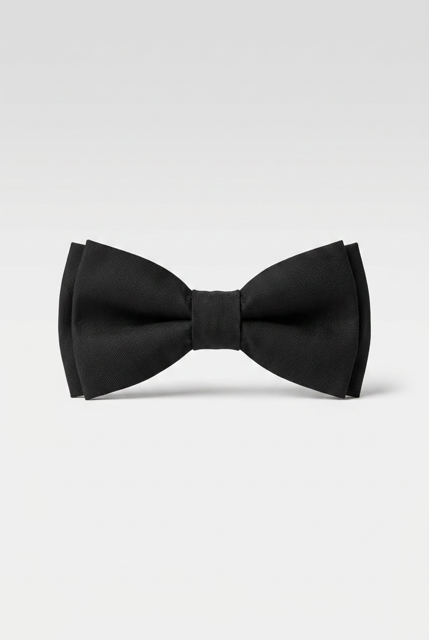 Boys’ Pre-Tied Bow Tie with Adjustable Neck Strap - Black