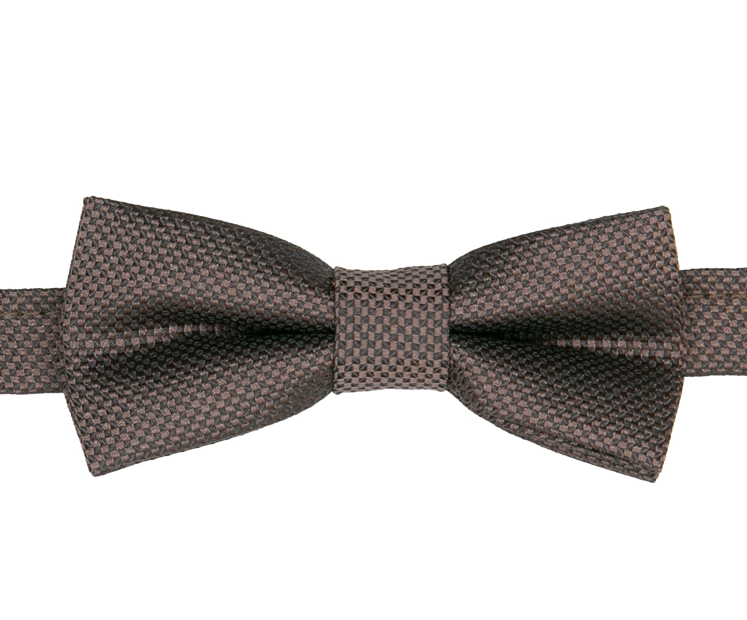 Boys' Pre-Tied Jacquard Dickie Bow Tie Neckwear - Dark Brown