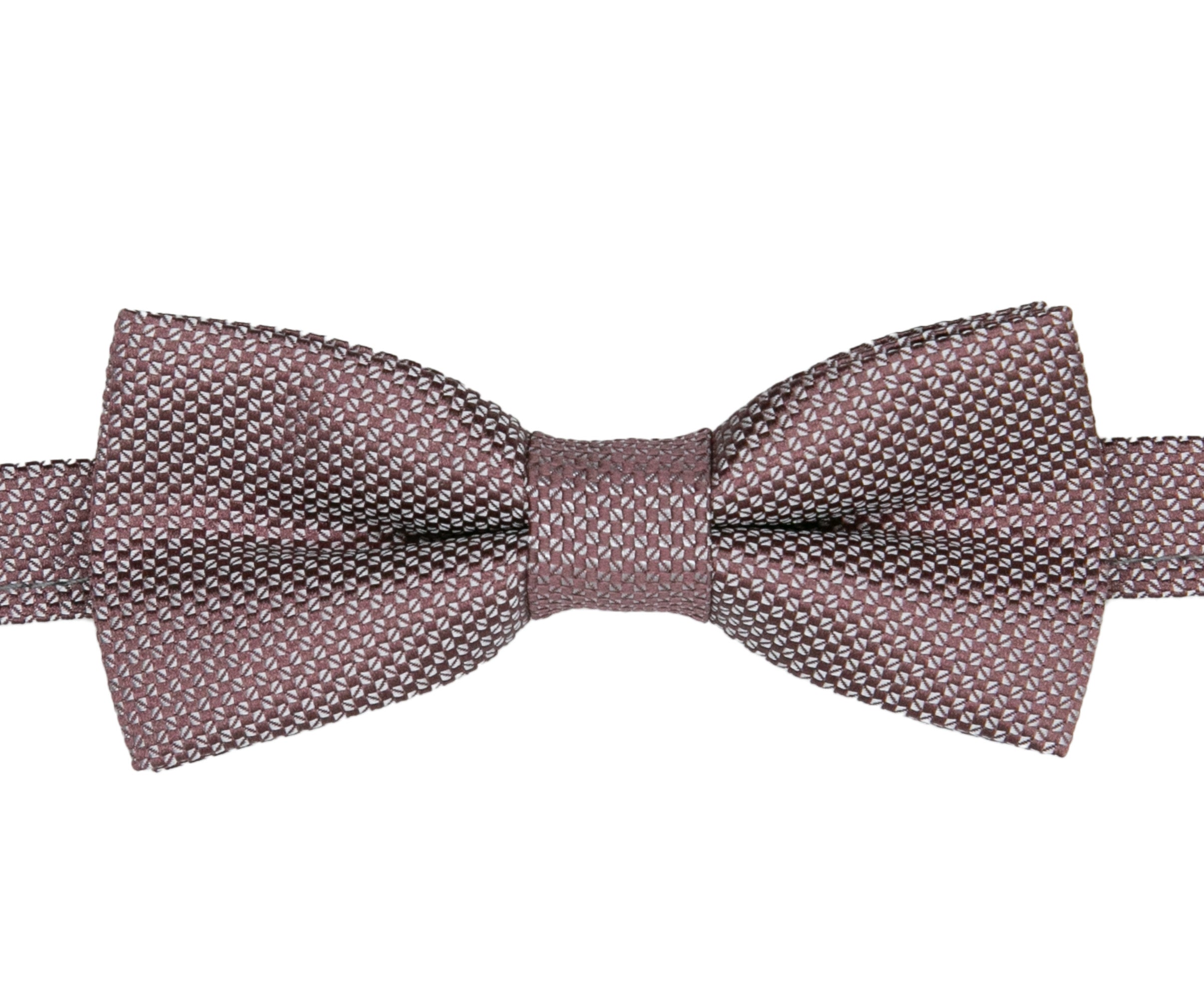 Boys' Pre-Tied Jacquard Dickie Bow Tie Neckwear - Dusty Rose