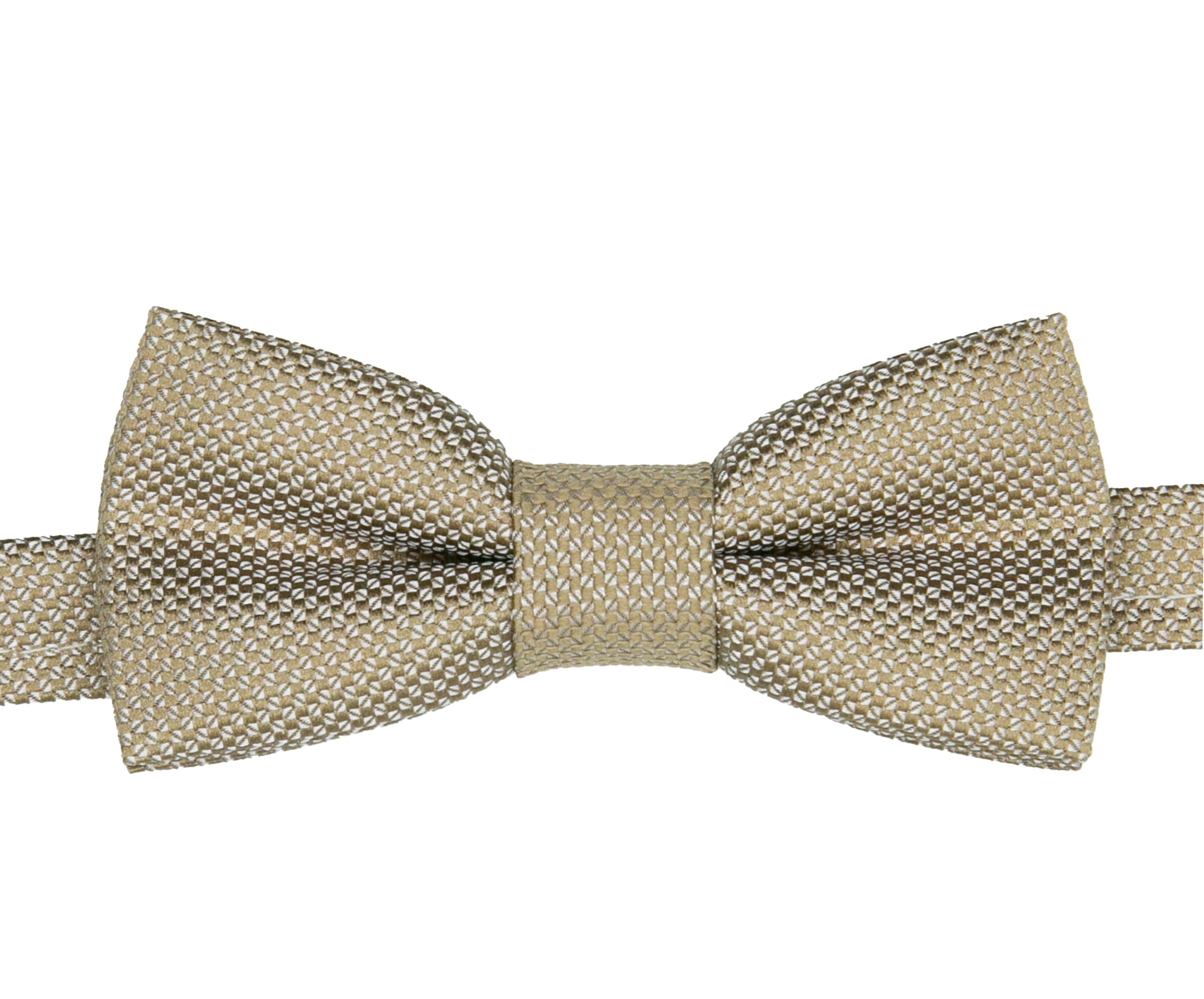 Boys' Pre-Tied Jacquard Dickie Bow Tie Neckwear - Light Brown
