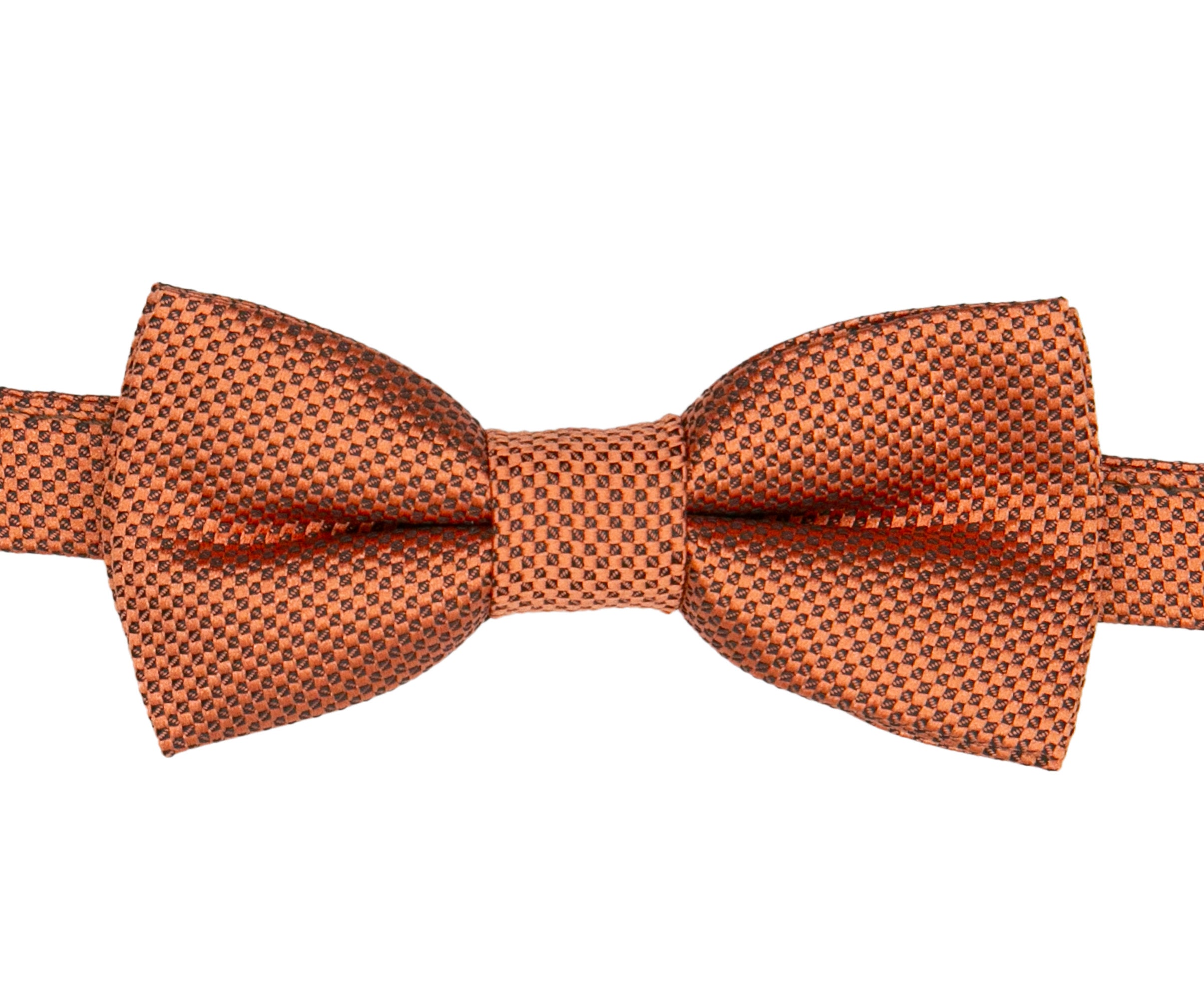 Boys' Pre-Tied Jacquard Dickie Bow Tie Neckwear - Orange