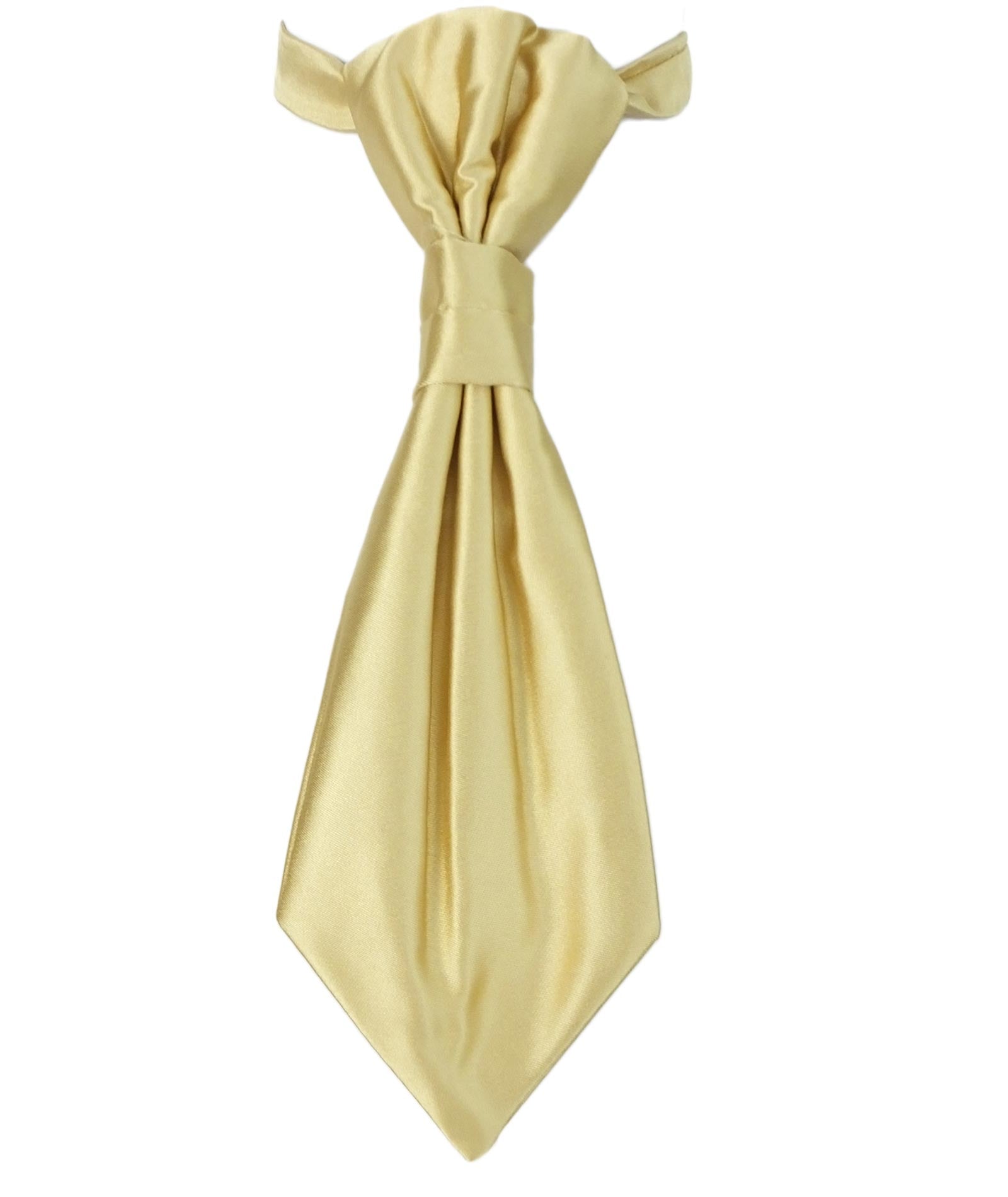 Boys Satin Waistcoat & Cravat Set - Gold