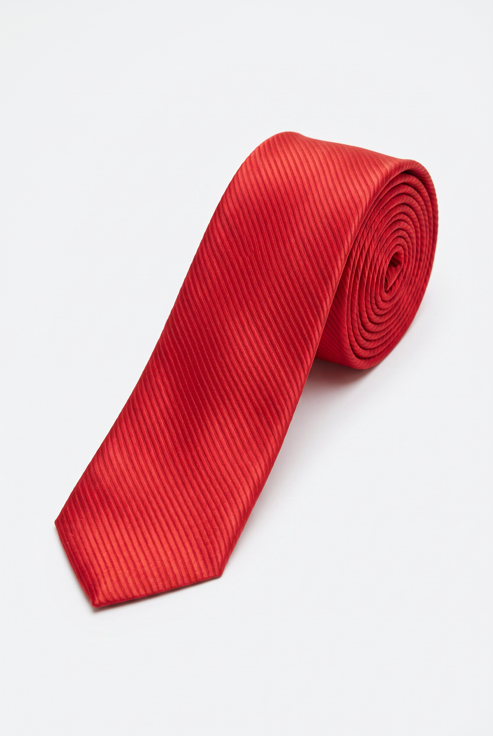 Boys' Slim Tie – Kids' Formal & Occasion Tie in Red Striped