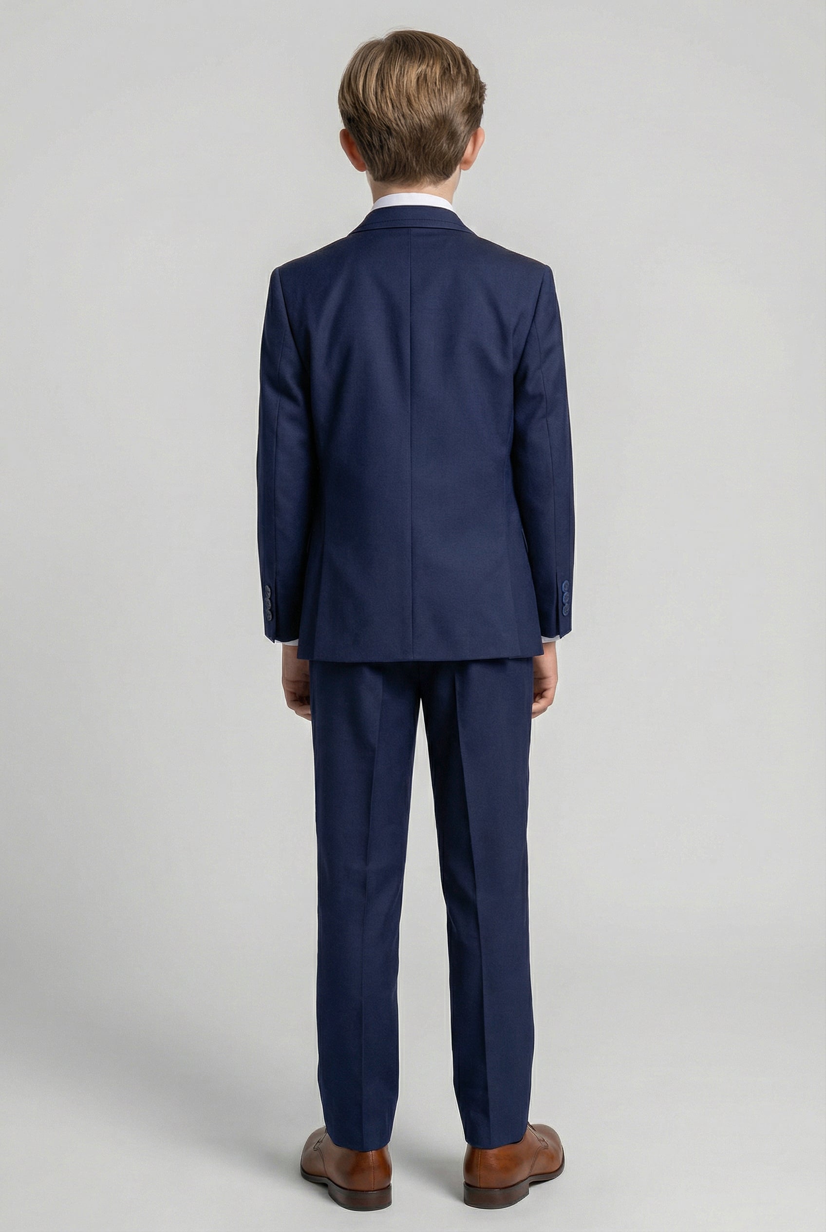 Boys Slim Fit Formal Suit - JEFFERSON Navy - Navy Blue