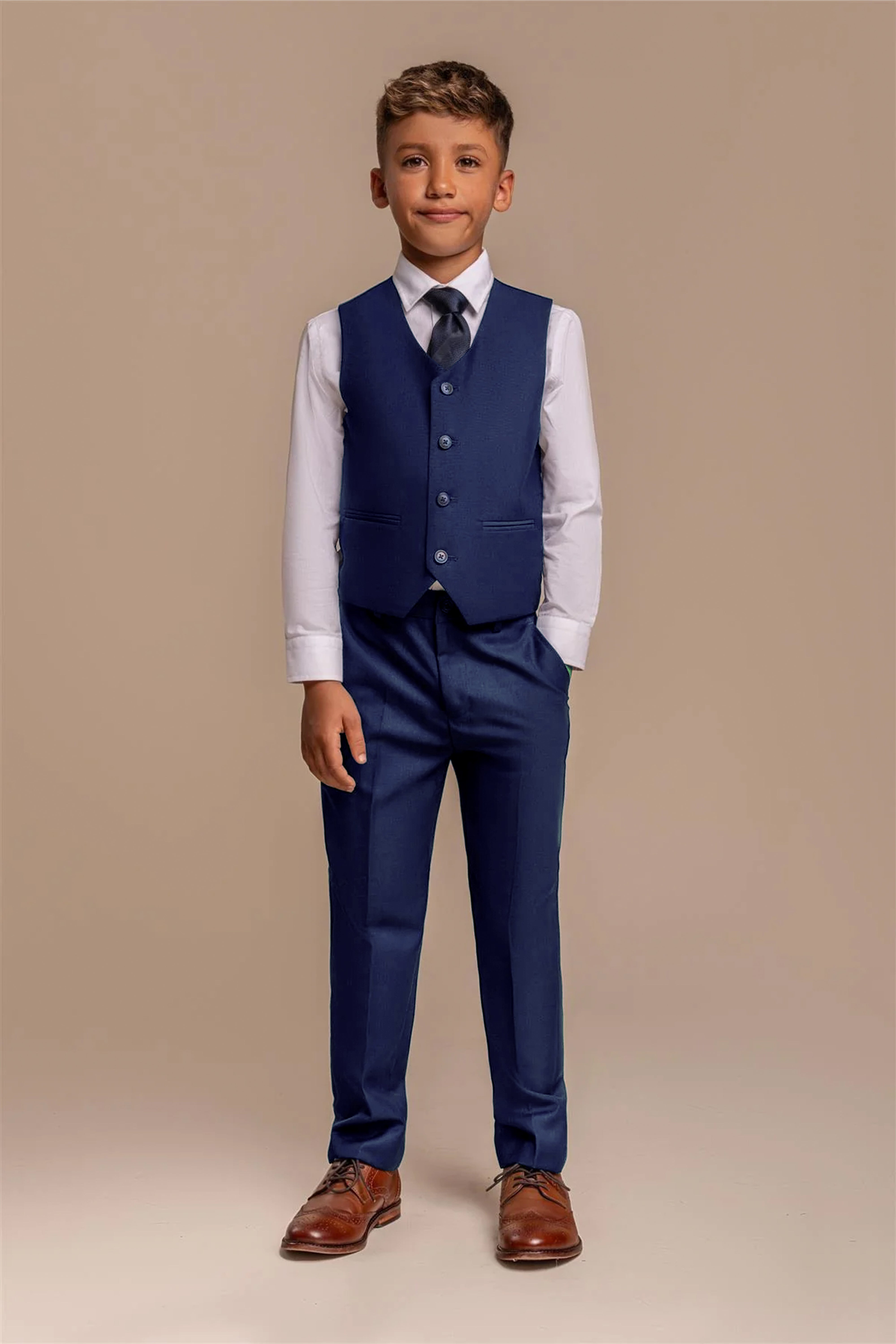 Boys Slim Fit Royal Blue Suit - FORD