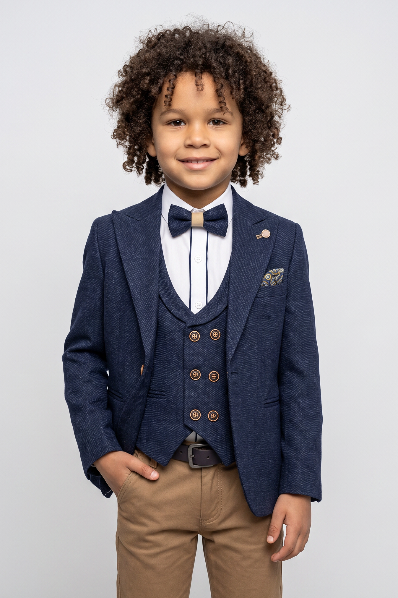 Boys Slim Fit Suit - HENRY - Navy Blue