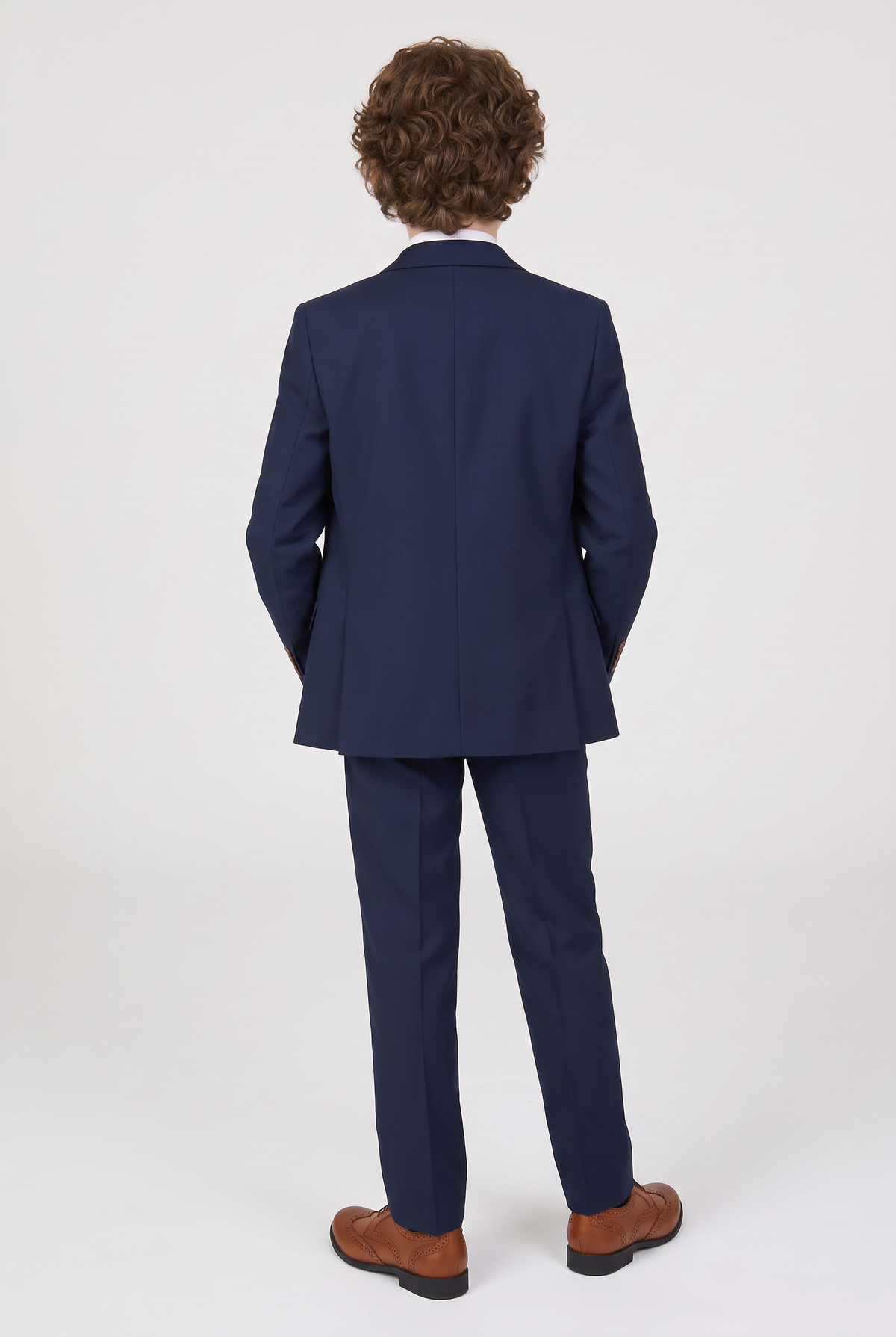 Boys 3-Piece Tailored Fit Blue Suit - Paul Andrew MAYFAIR Navy