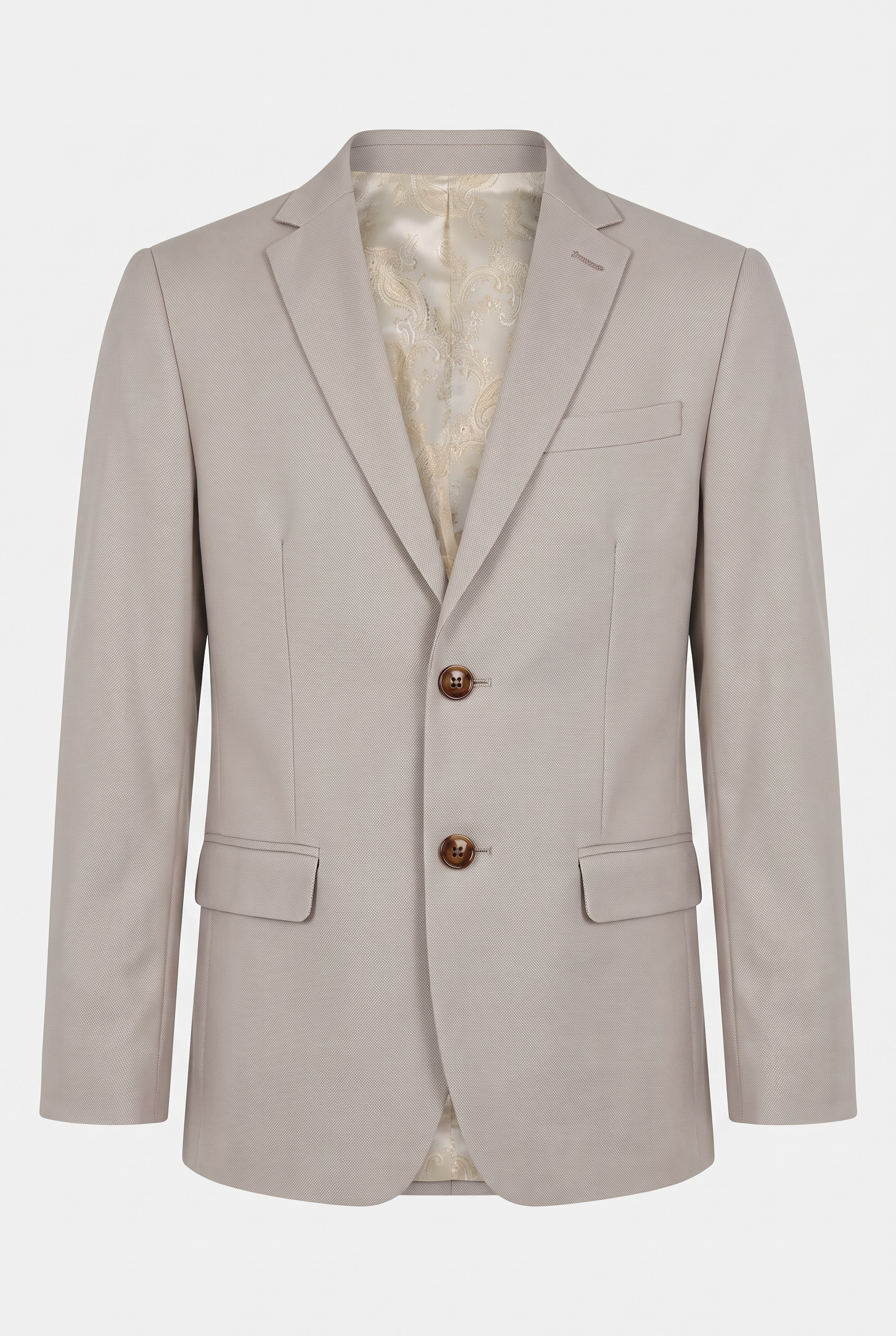 Boys Tailored Fit Suit - MAYFAIR - Stone Beige