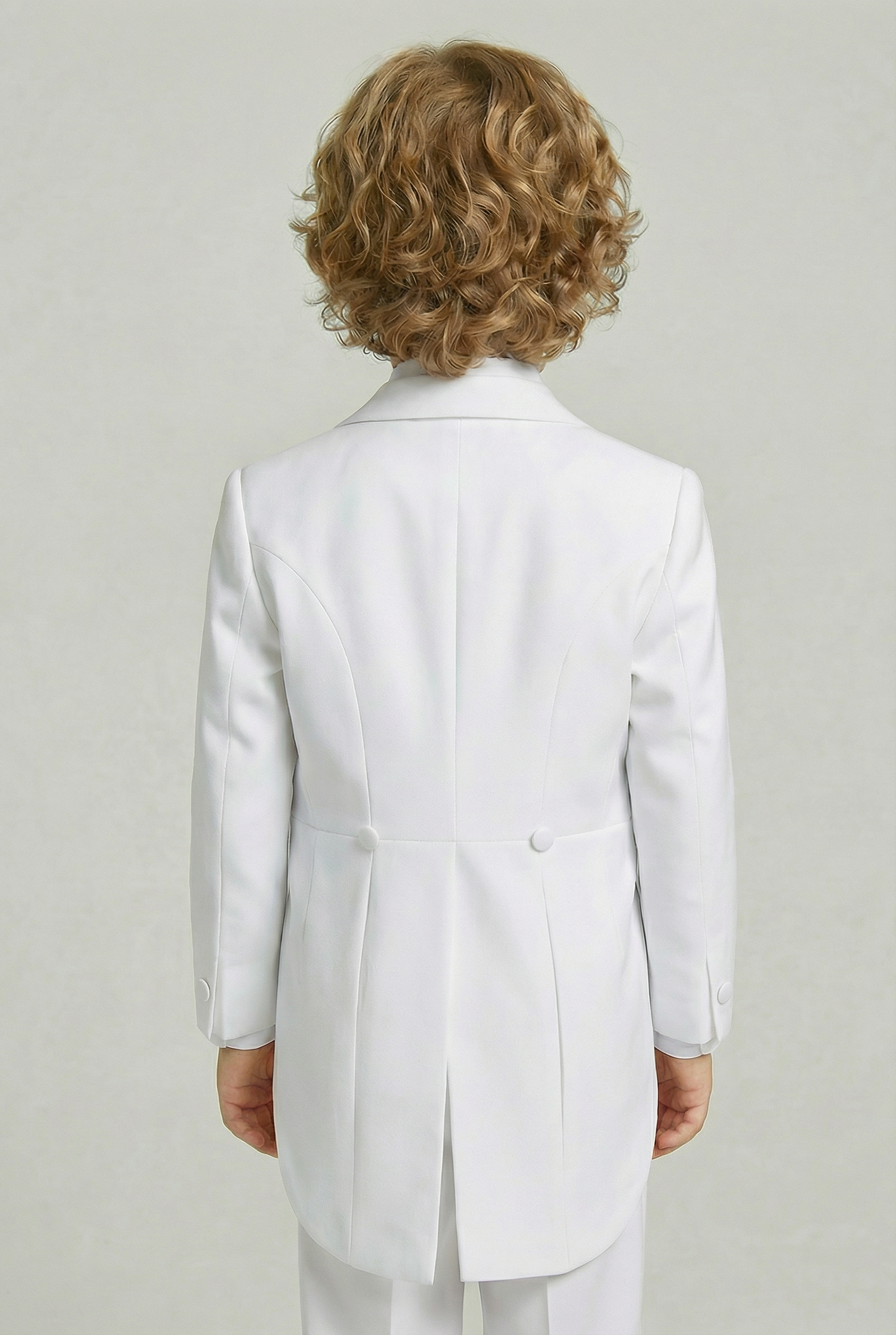 Boys Tuxedo Tail Suit - White Back Picture