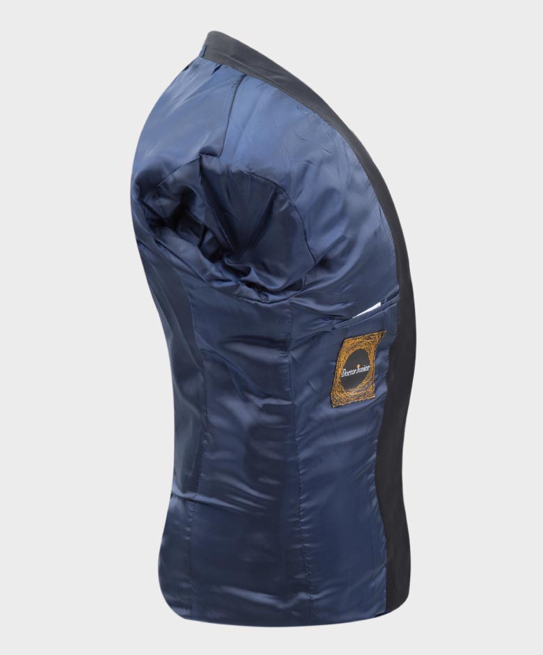 Boys Velvet Tuxedo Blazer Set - KINGSMAN - Navy Blue