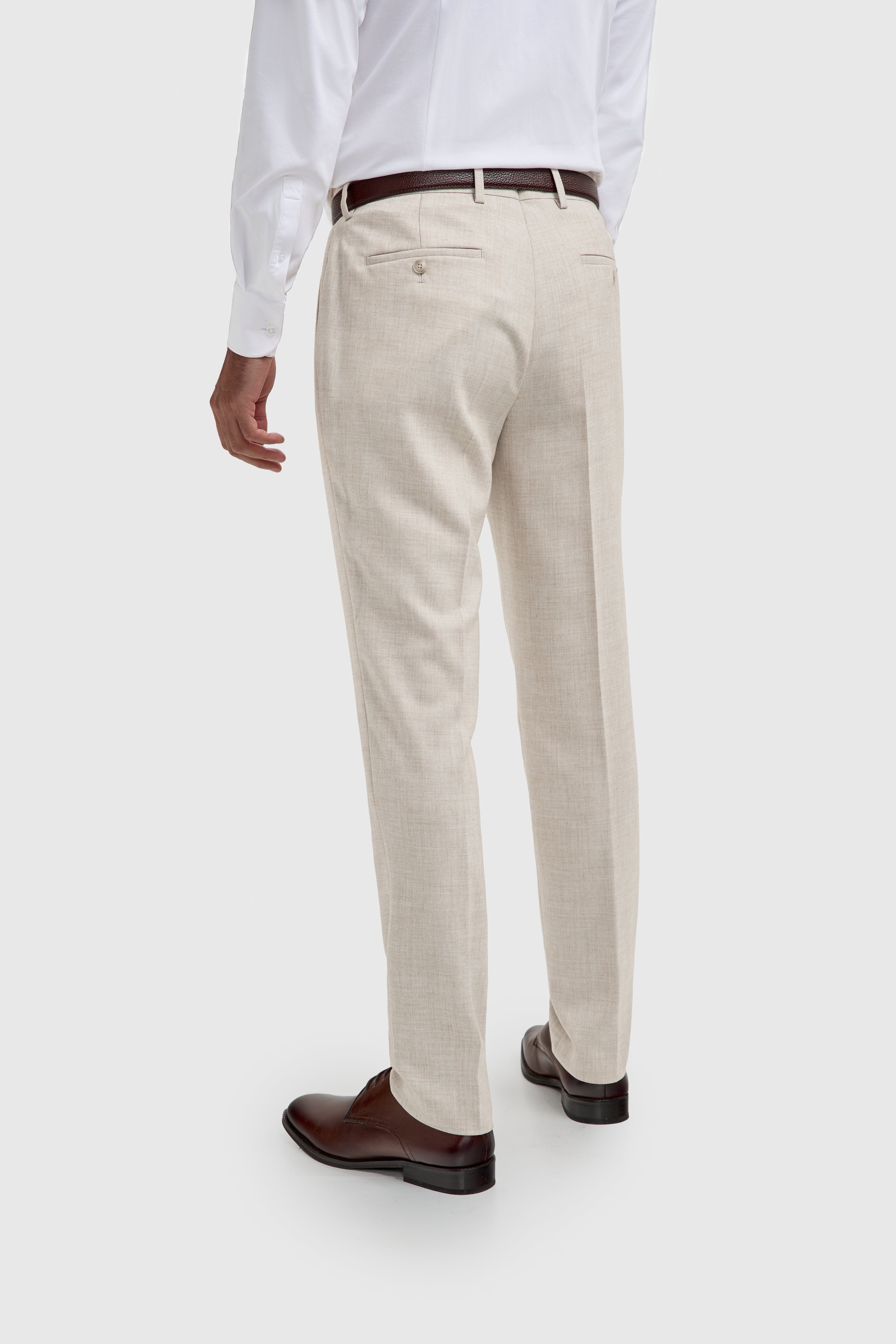 Father & Son Matching Slim Fit 3-Piece Suit Set - Malibu - Beige