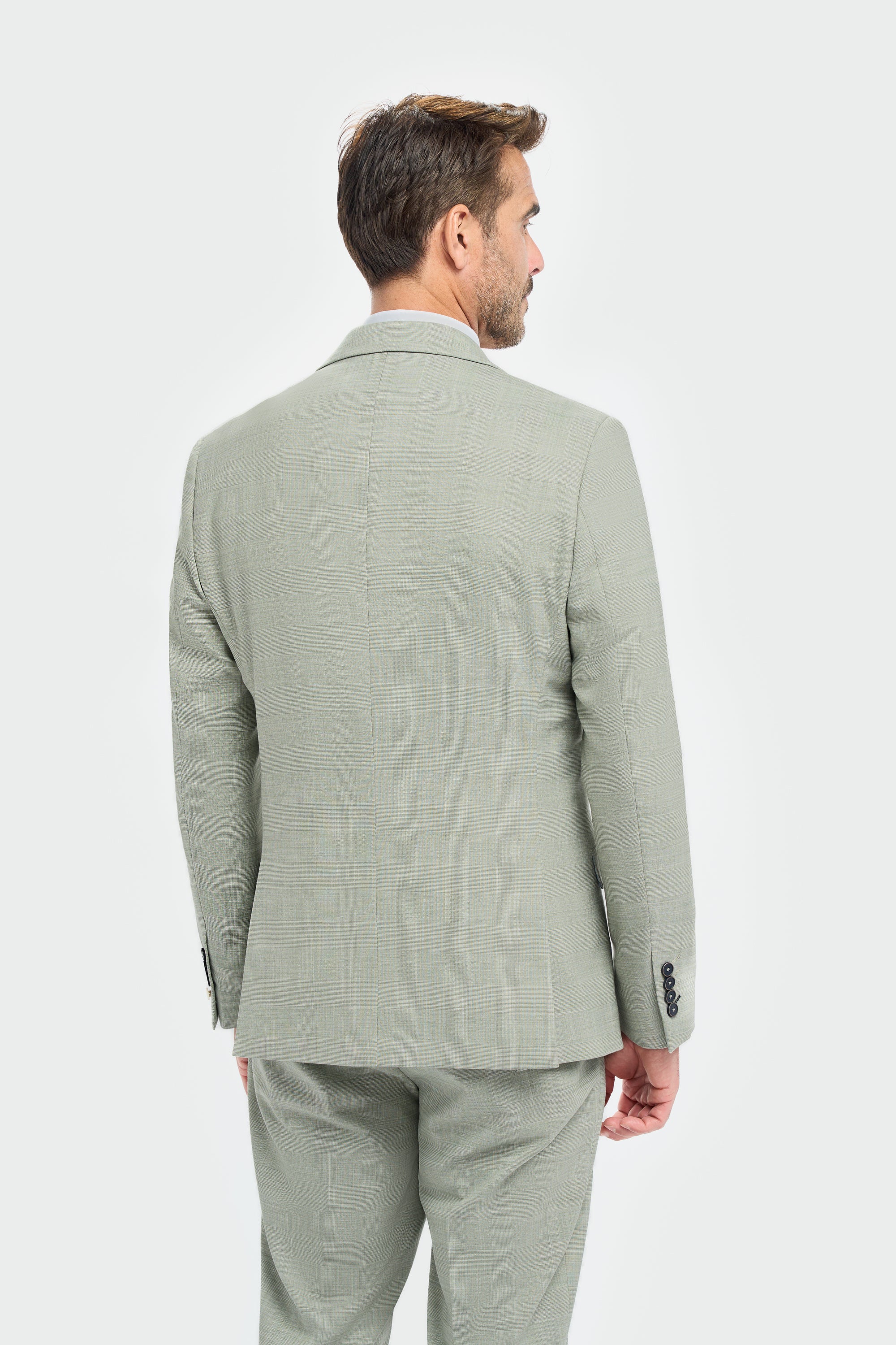 Father & Son Matching Textured 3-Piece Suit Set - Camden Sage